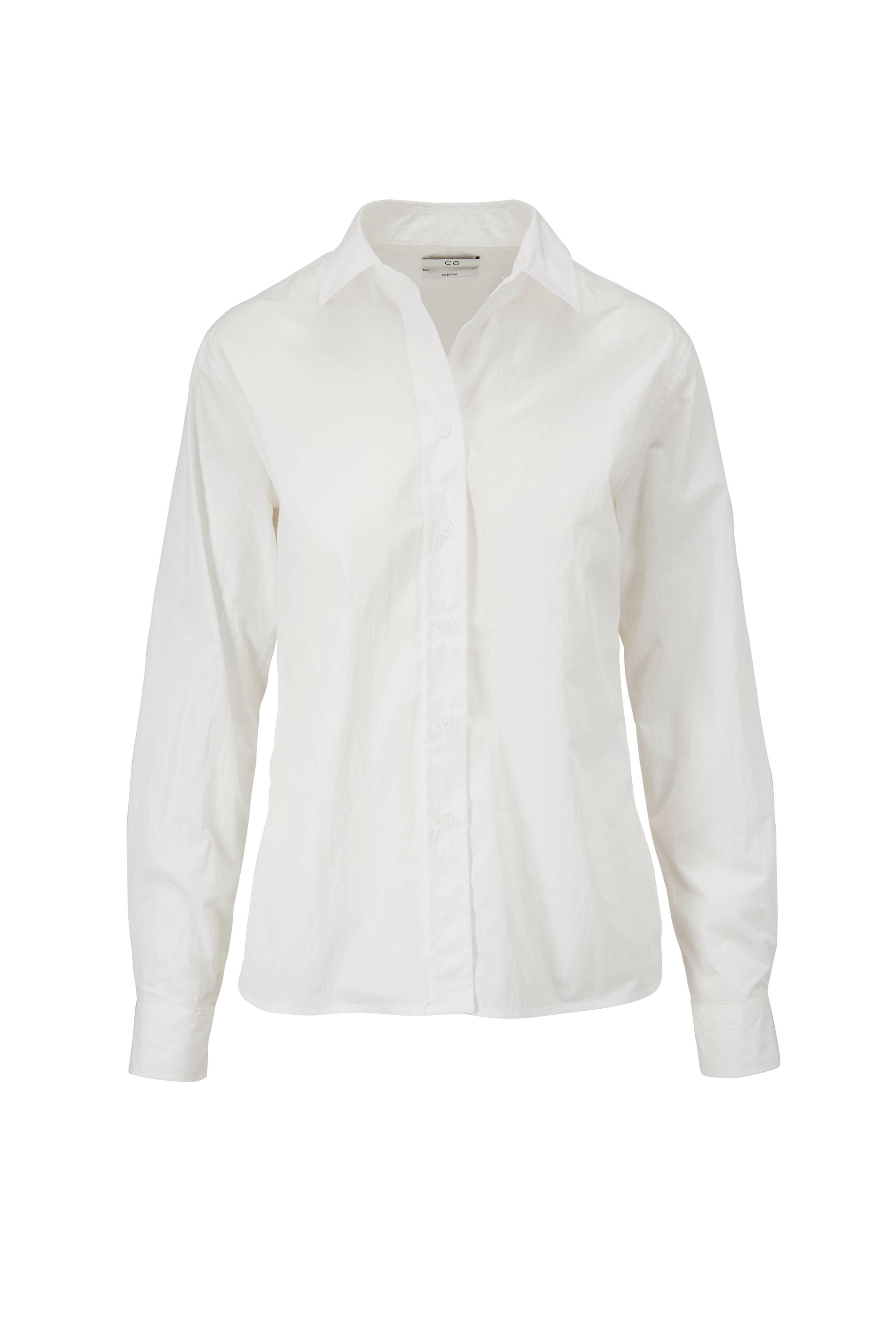 CO Collection - White Slim Button Down Shirt