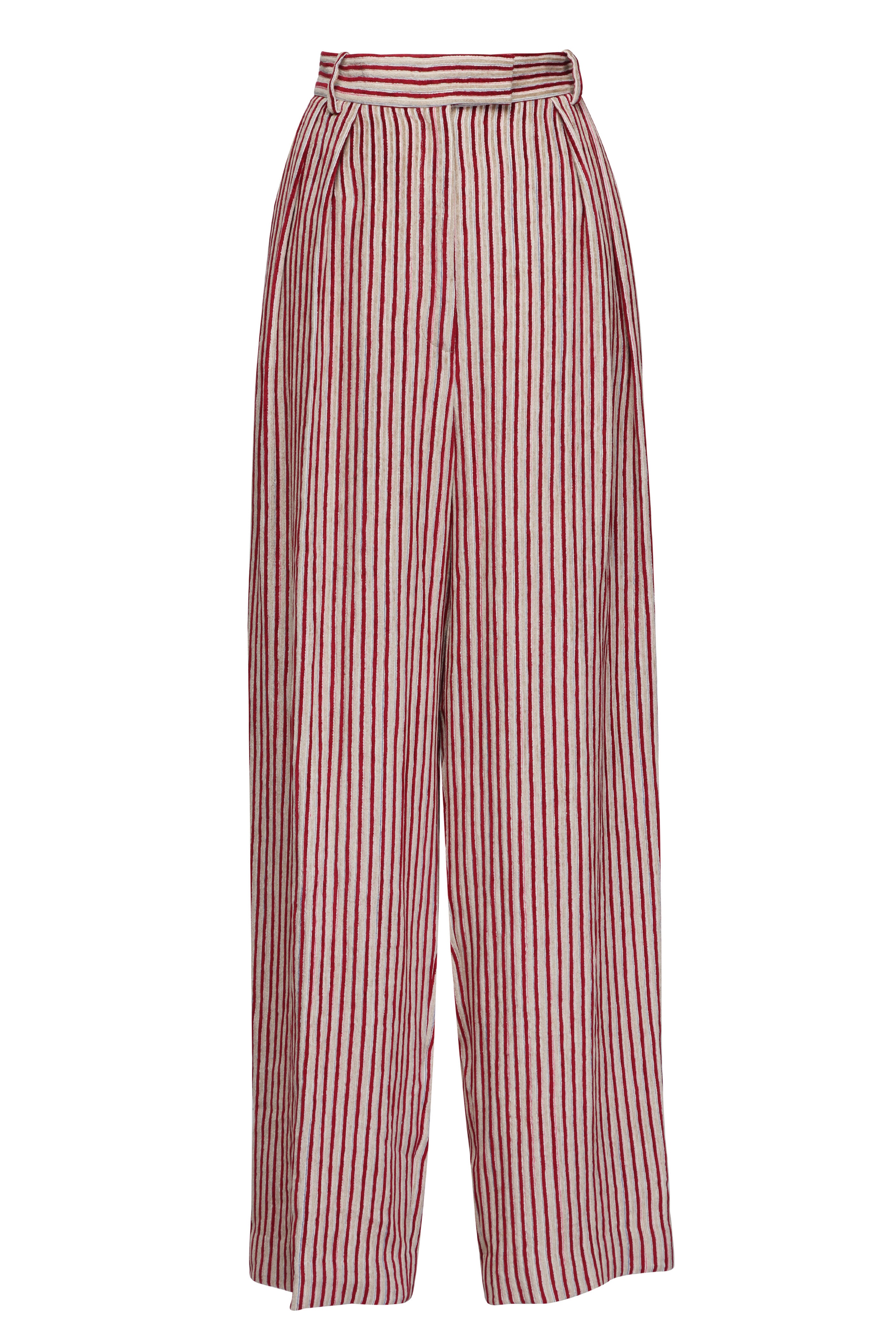 La DoubleJ - Beige Colorblock Brooklyn Pant