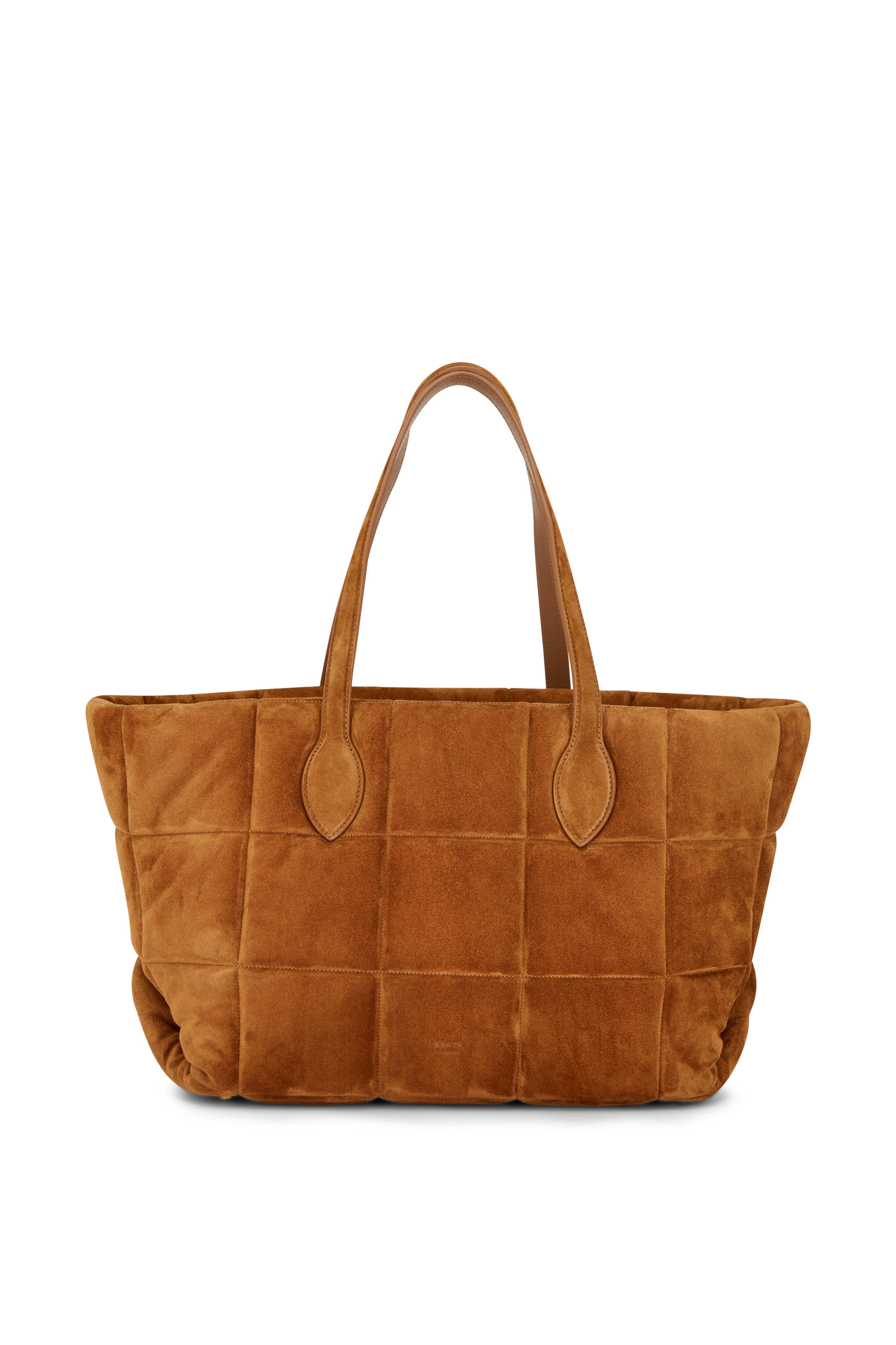 トートバッグ KINDERSALMON Margo Suede Tote Bag Caramel KINDERSALMON Margo Suede Tote Bag Caramel (KINDERSALMON