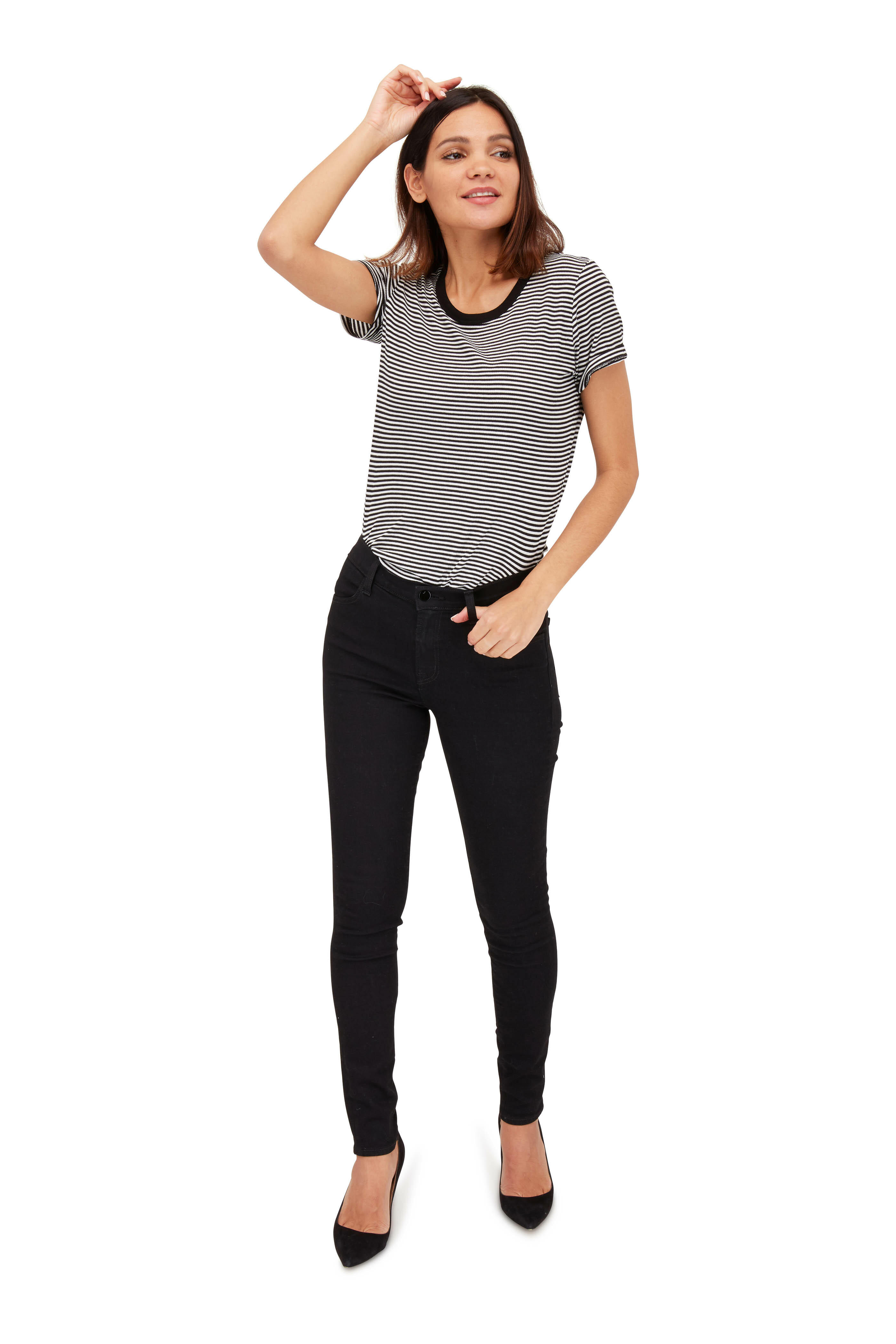 J Brand - Maria Vanity Black Highrise Photo Ready Leggings