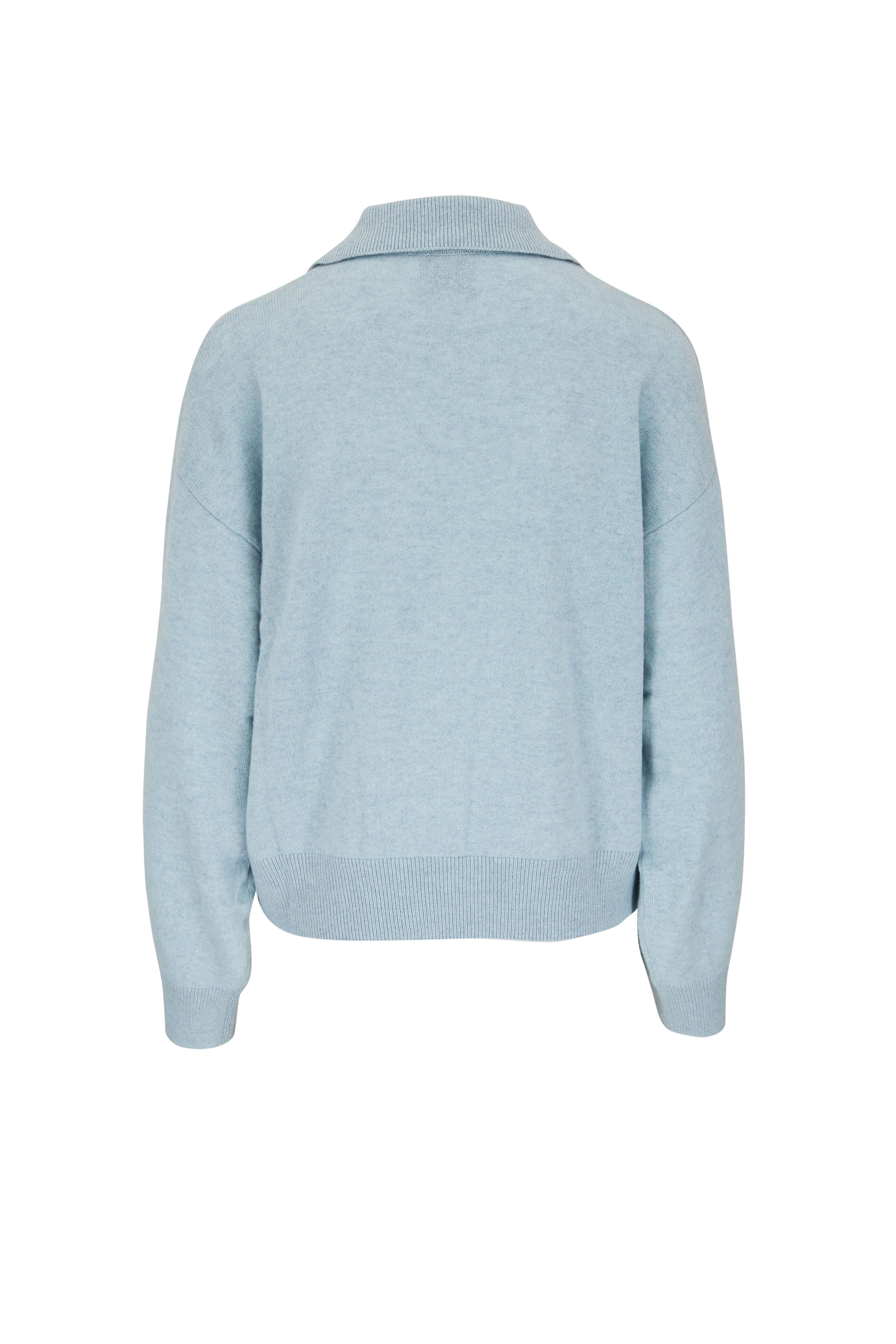 Le Kasha - Jackson Light Blue Cashmere V-Neck Sweater