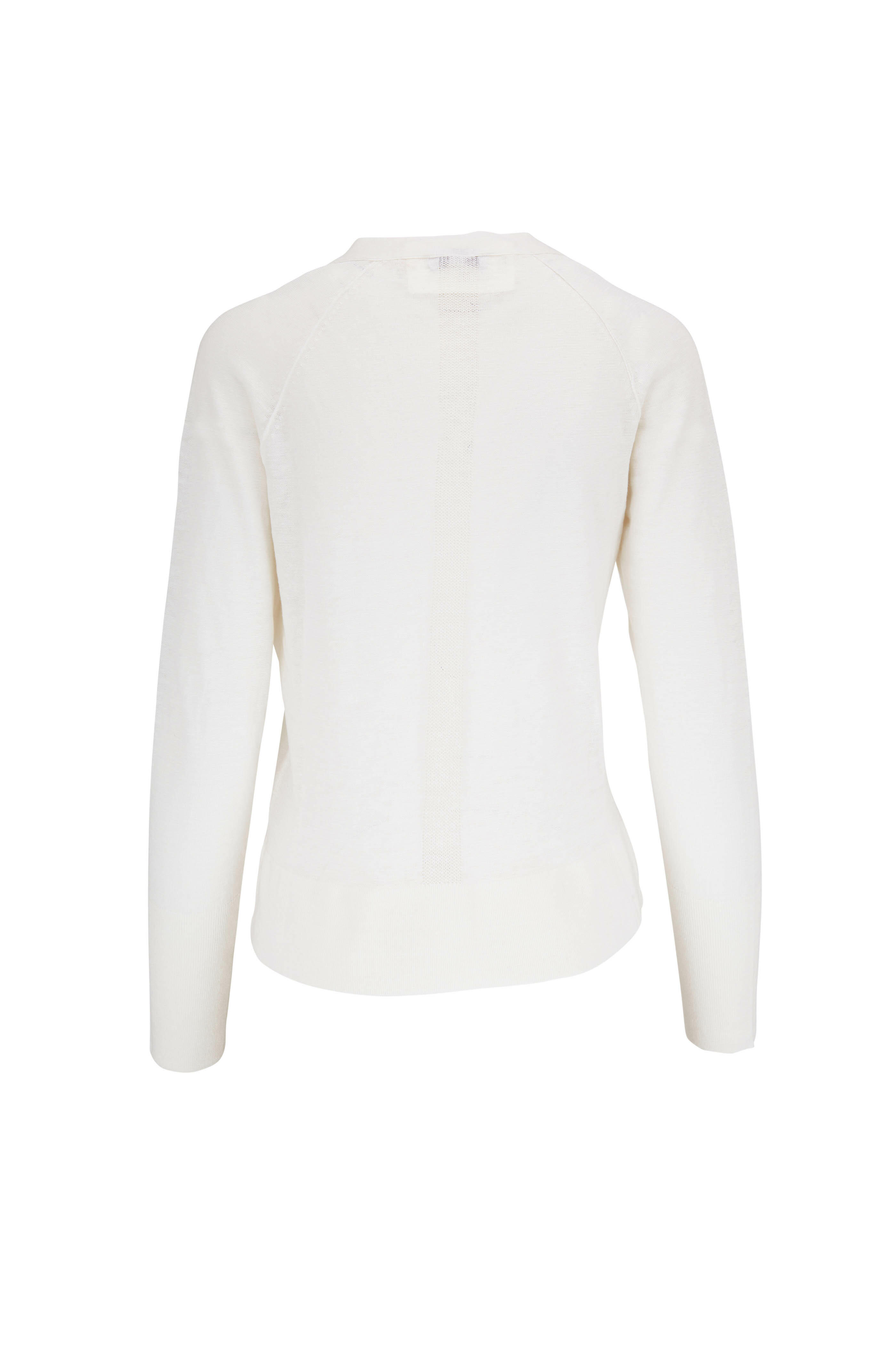 Kinross - White Button Raglan Cardigan | Mitchell Stores