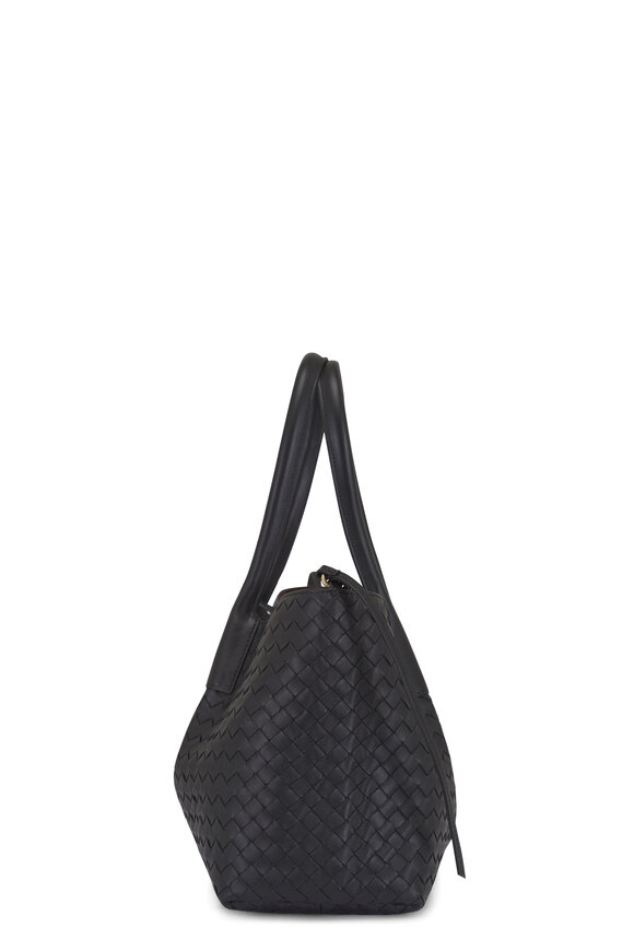 Bottega Veneta Pinacoteca Black & Fondant Woven Leather Tote - view 4