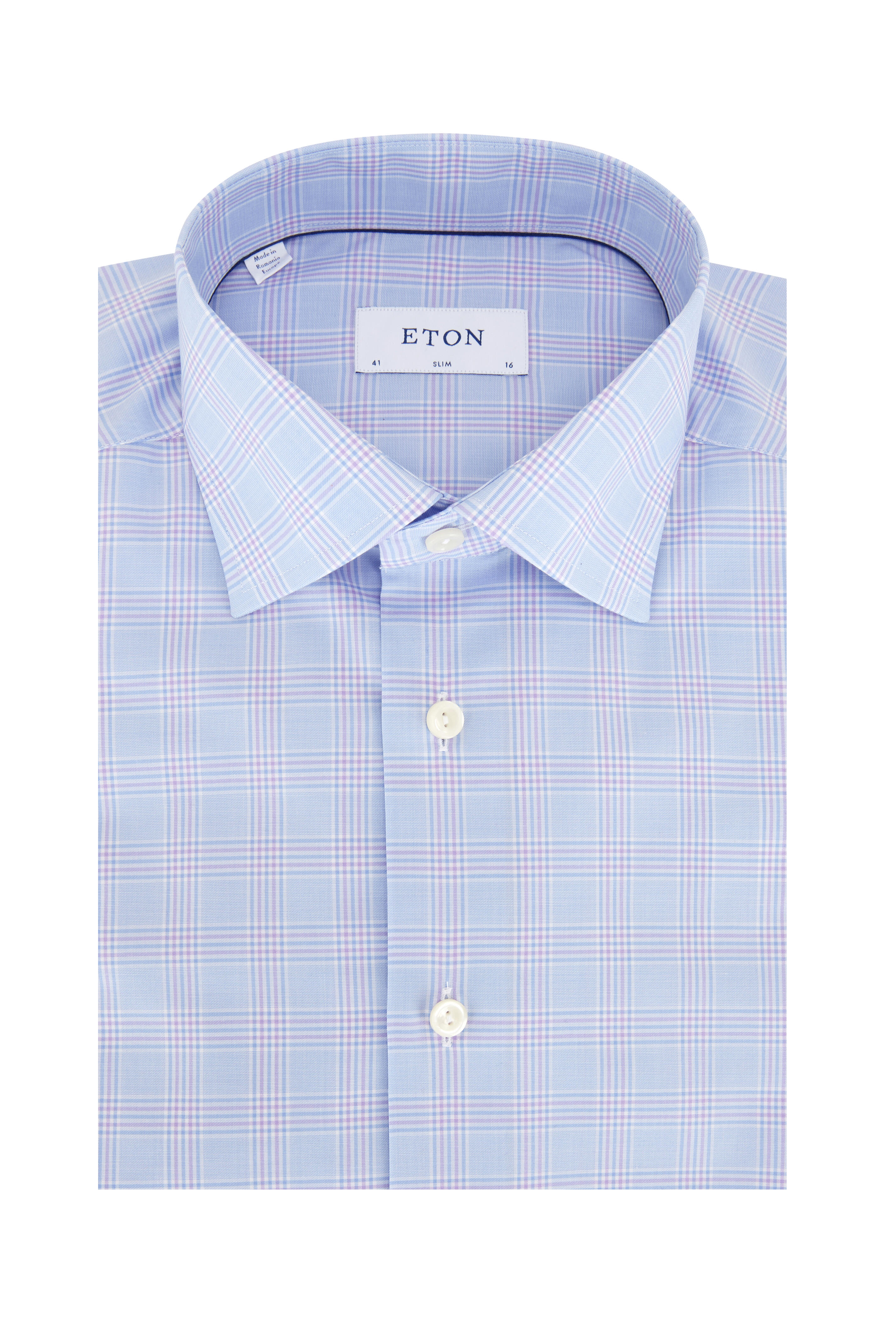 eton slim fit twill dress shirt Eton Men's Cotton-Twill Slim-Fit Dress Shirt - Black