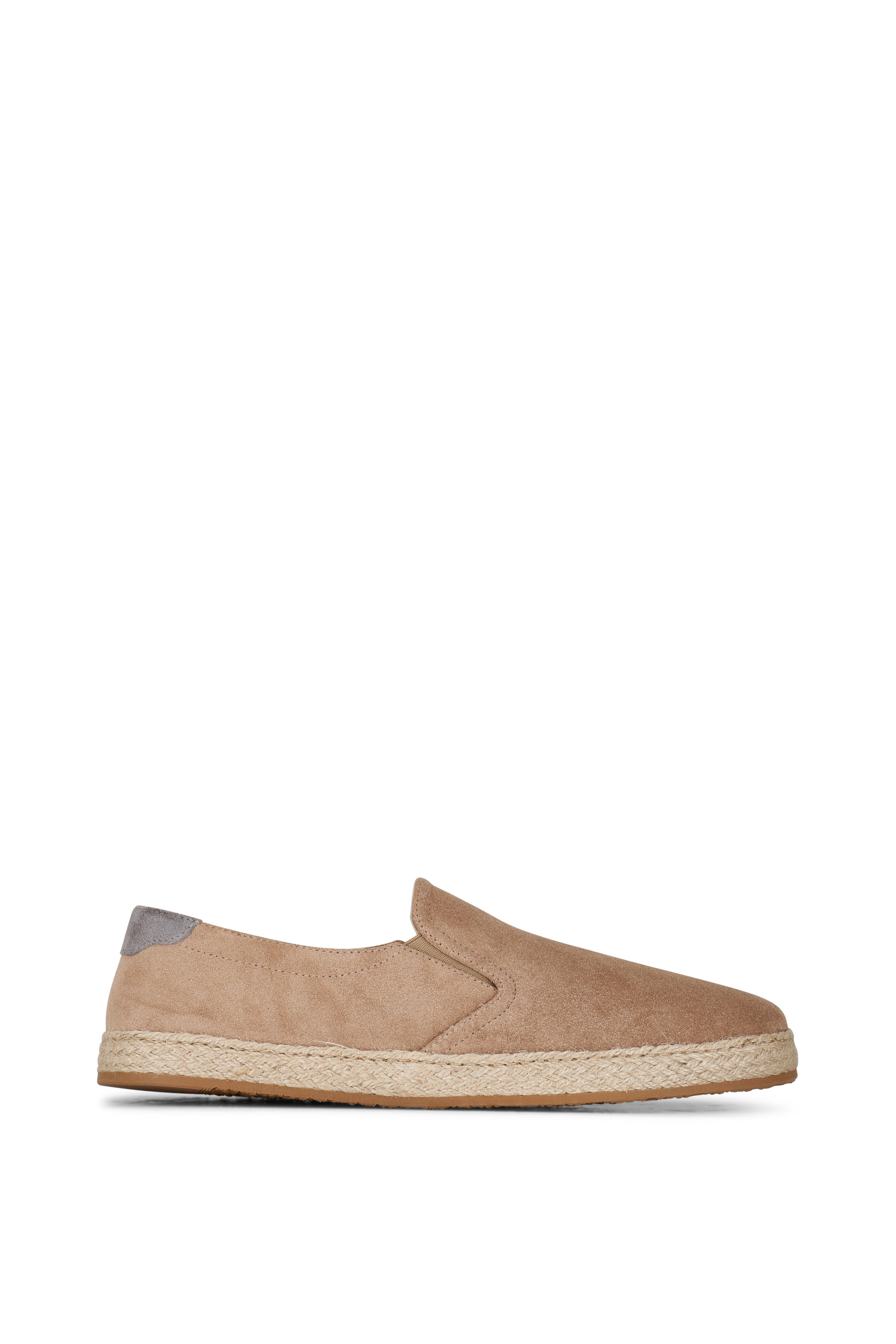Brunello Cucinelli - Taupe Suede Espadrille Loafer