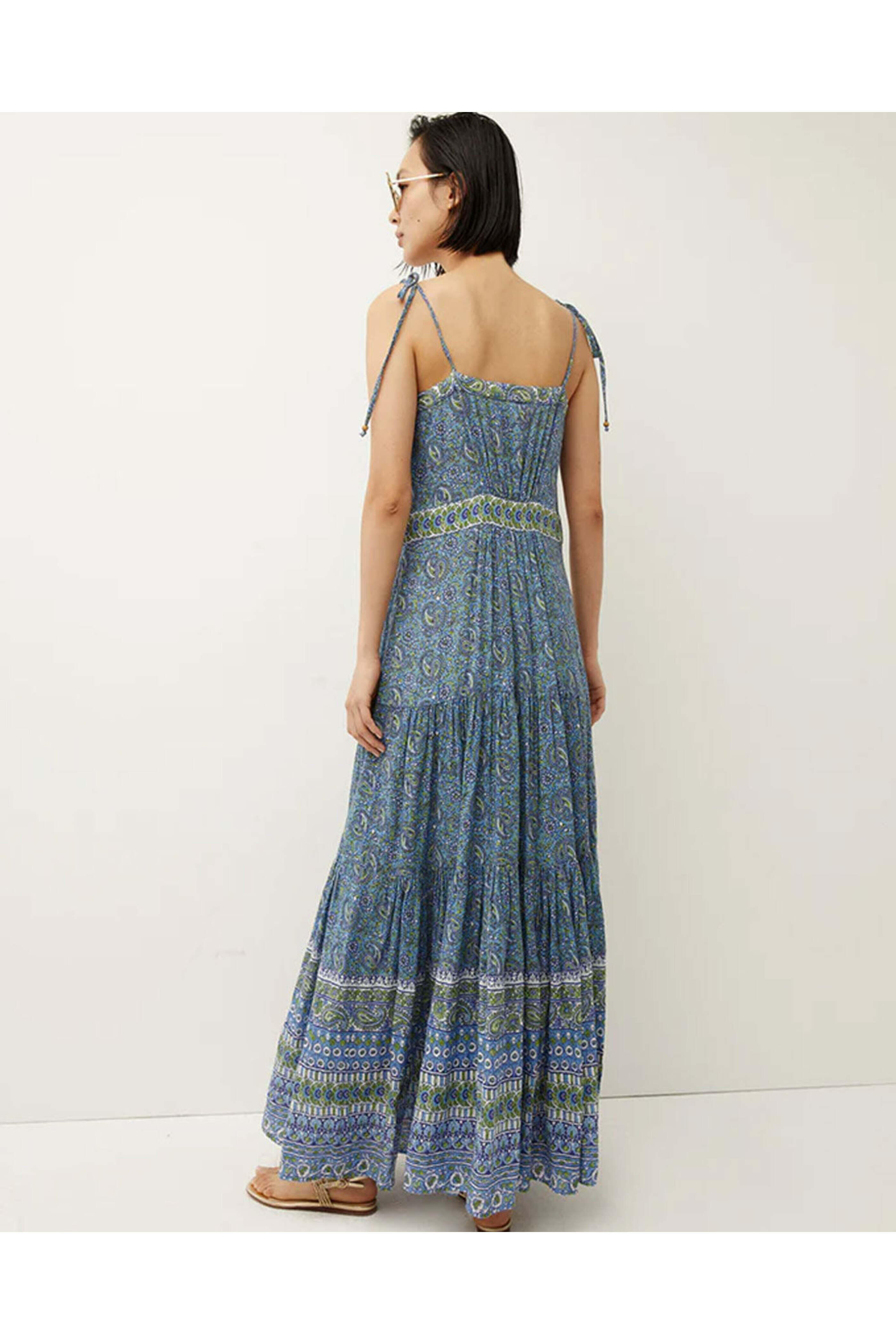 Veronica Beard - Windansea Blue Multi Maxi-Dress