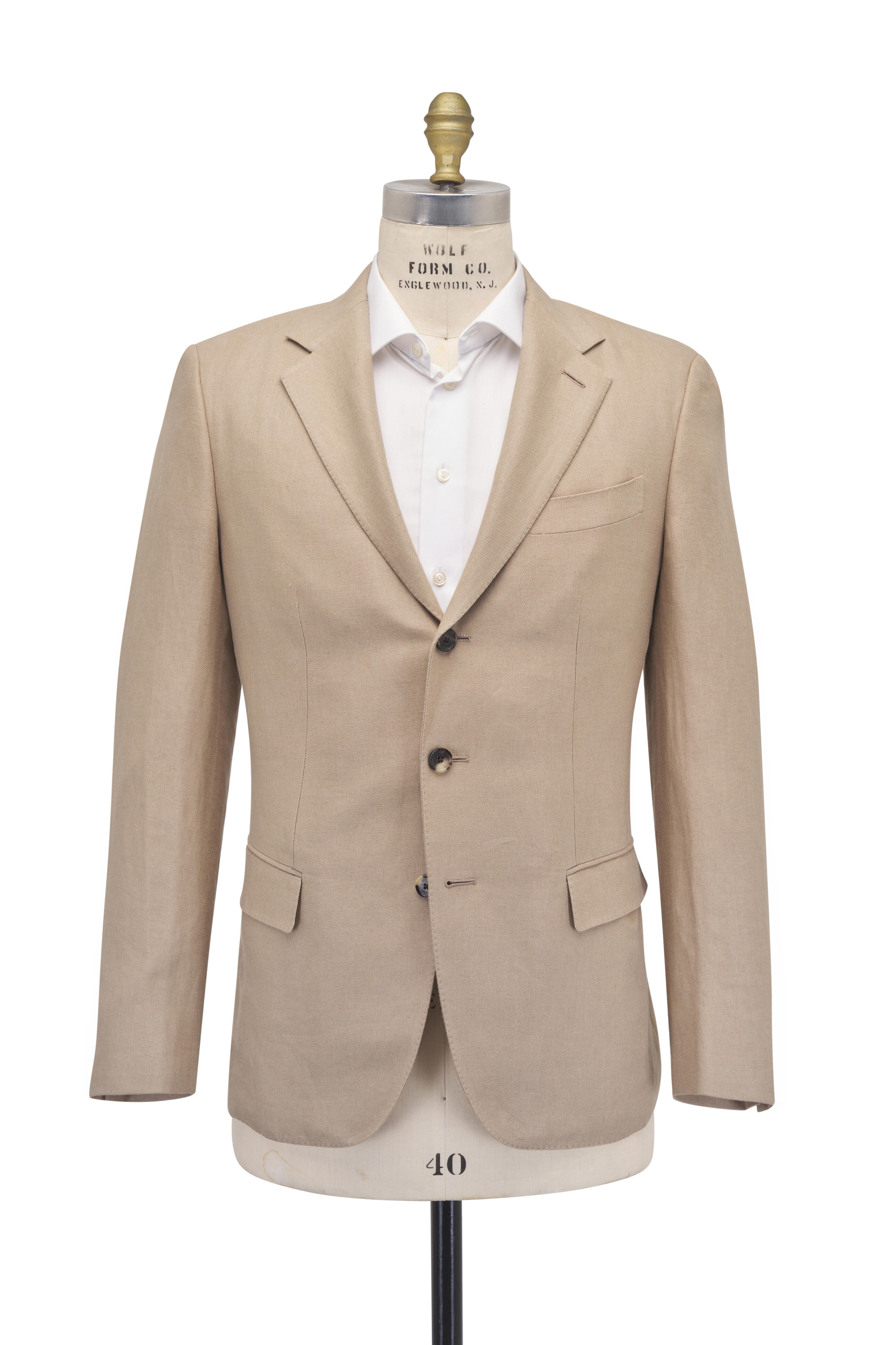 Loro Piana - Torino Elmwood Beige Linen Jacket