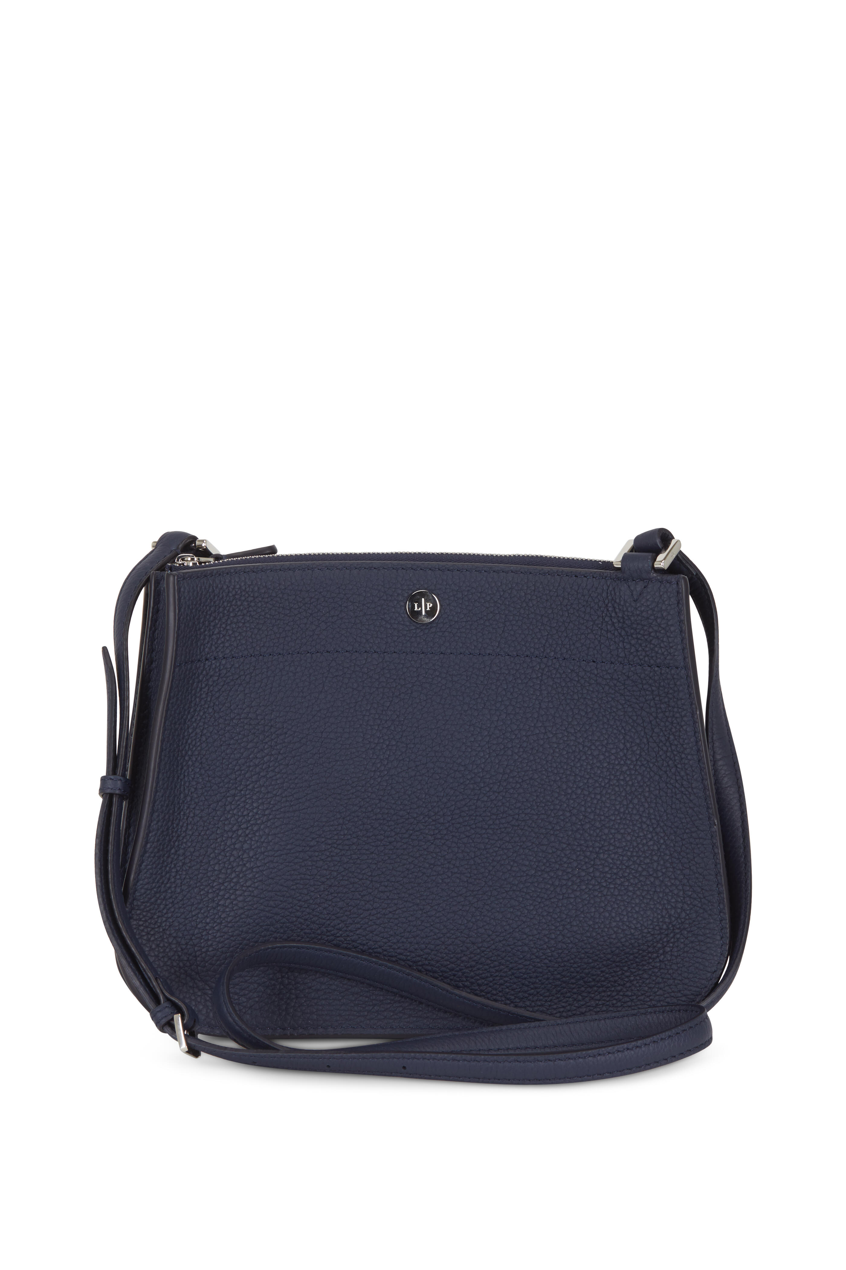 Loro Piana - Milky Way Odessa Navy Blue Medium Leather Bag