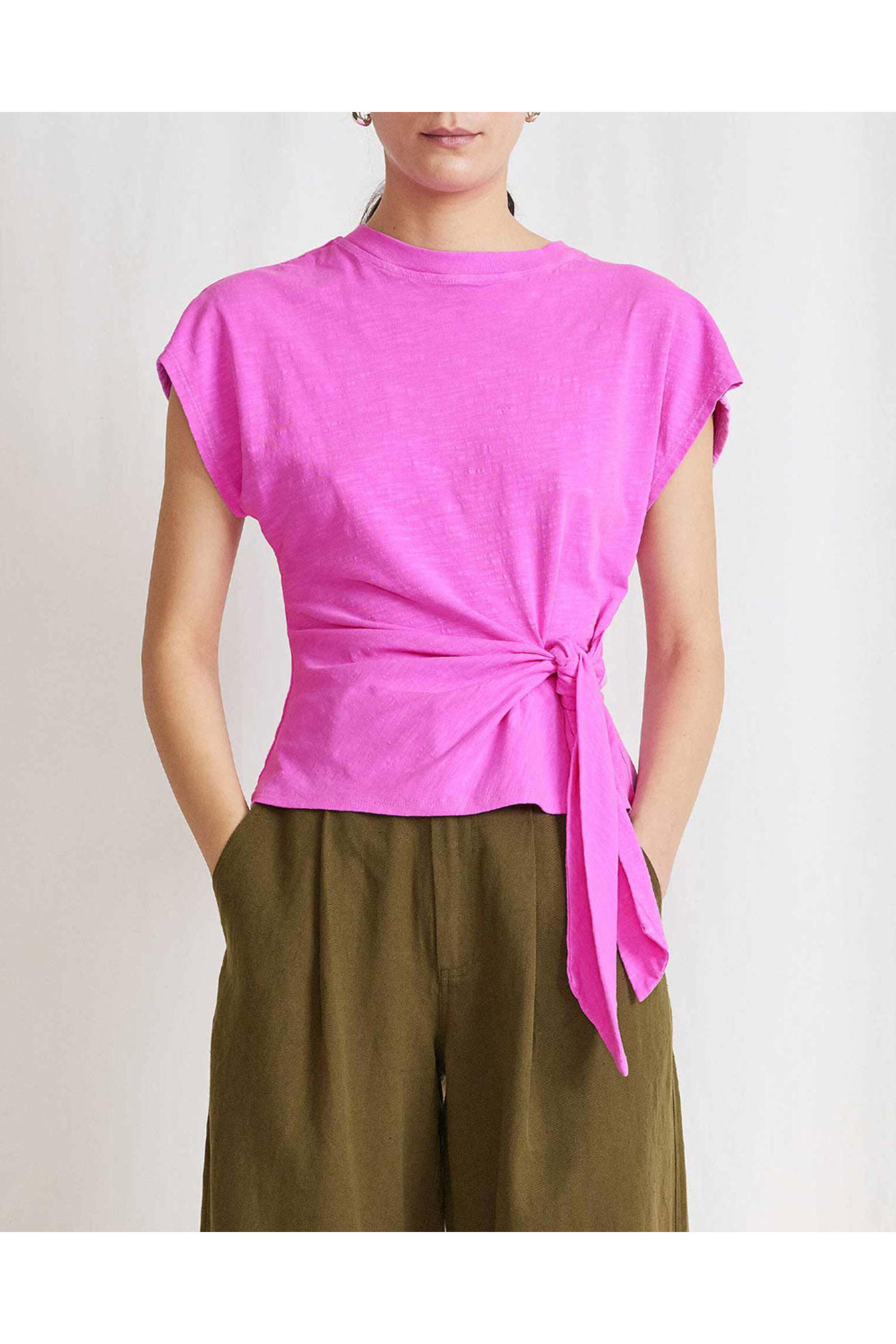 Apiece Apart - Fuchsia Nina Cinched Top