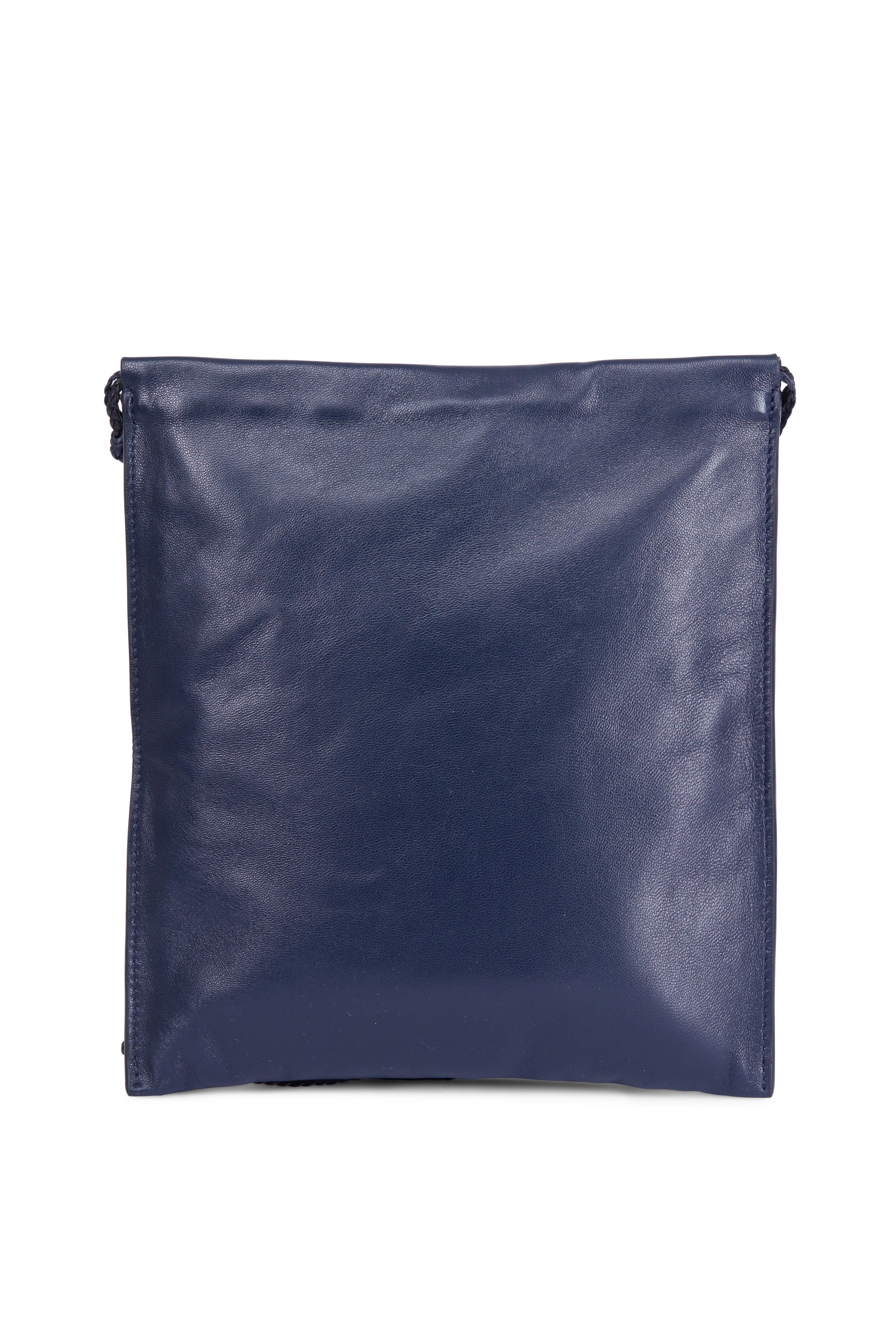 The Row - Navy Blue Leather Medicine Pouch | Mitchell Stores