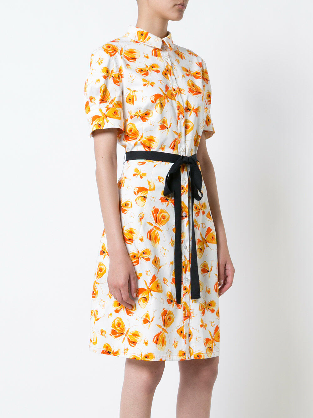carolina herrera orange shirt dress Carolina Herrera