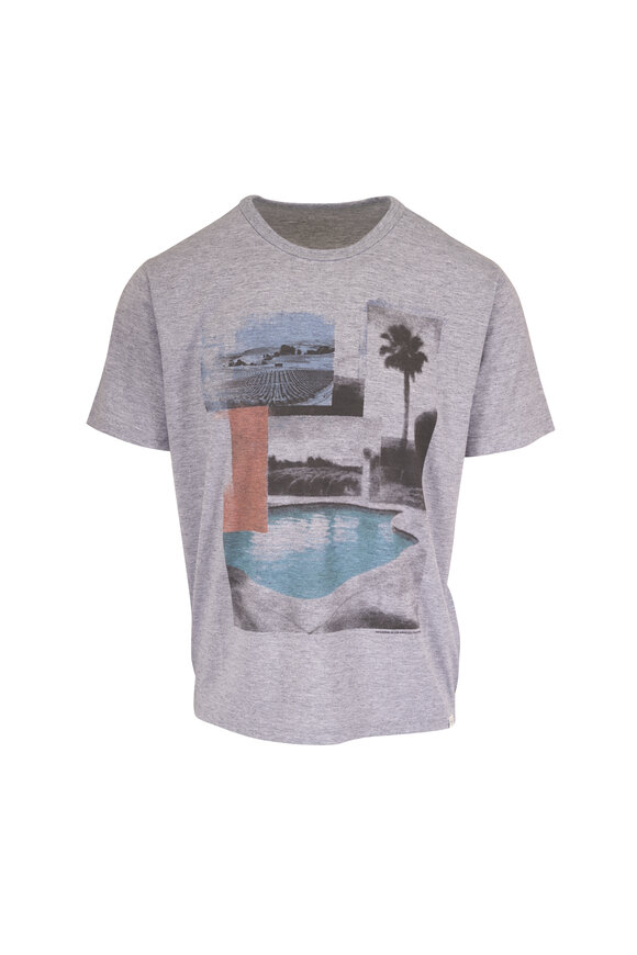 AG Gray Print Classic Fit Crewneck Tee - view 1