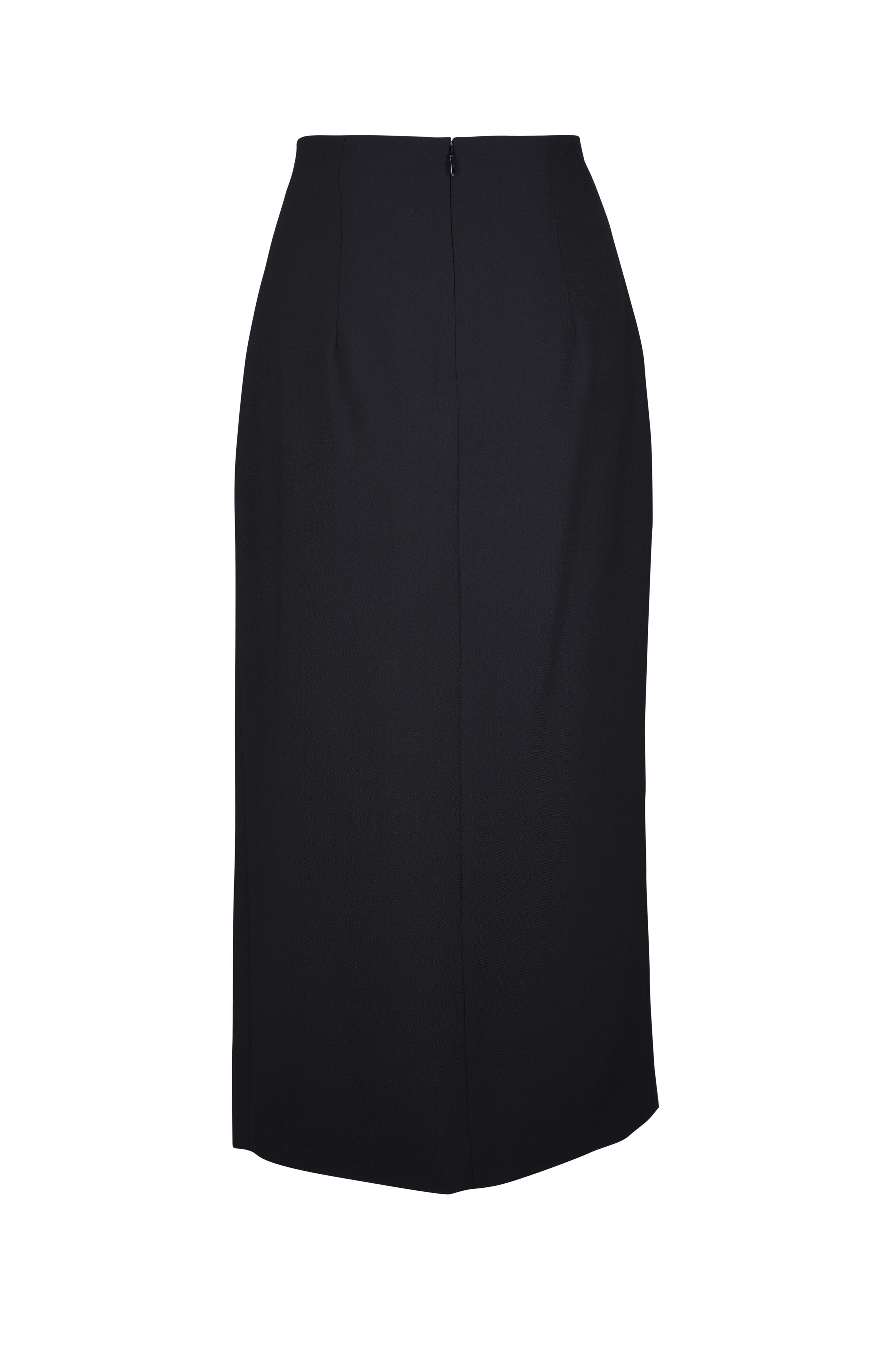 Lela Rose - Black Fringe Detail Pencil Skirt