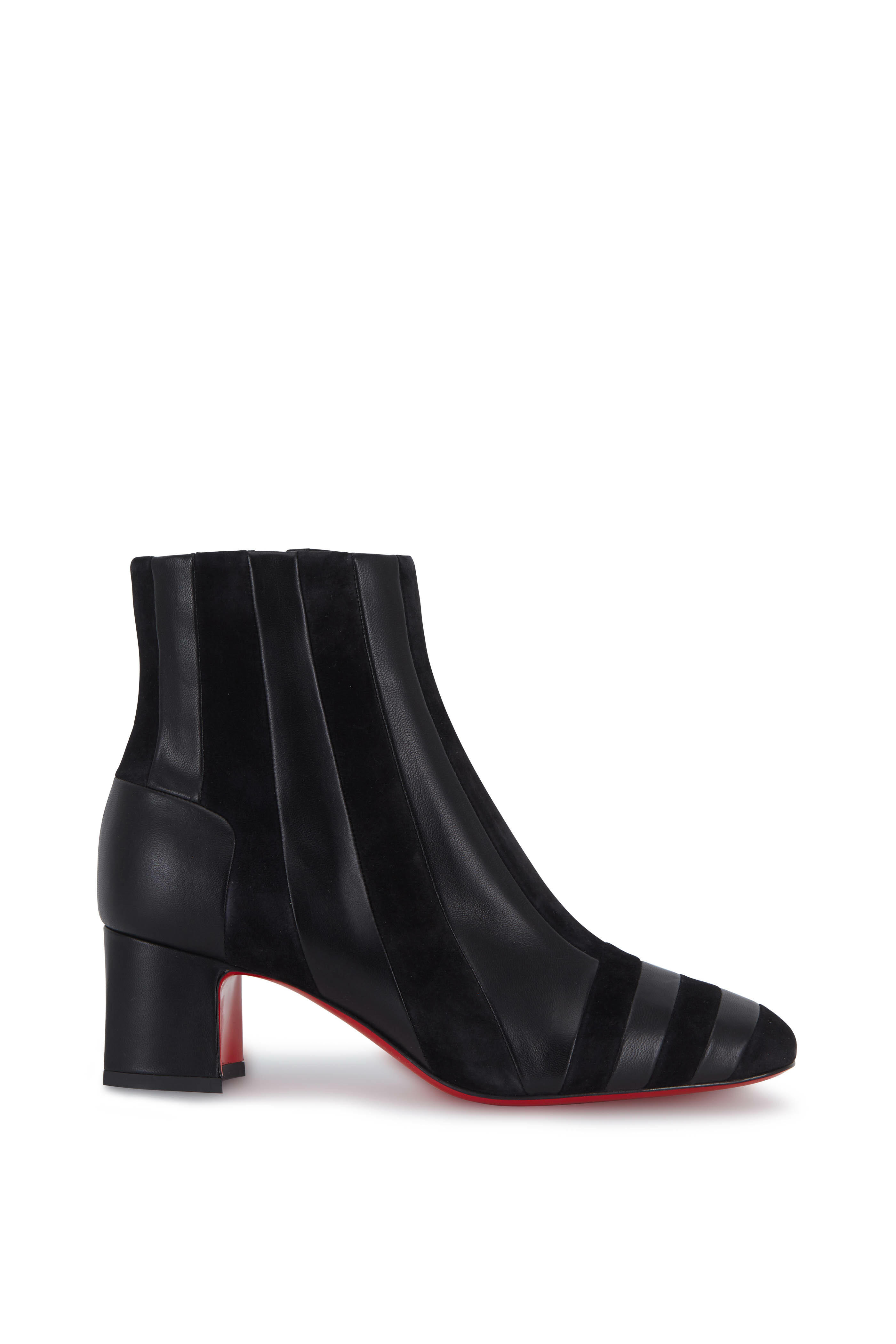 Christian Louboutin - The Joker Donna Leather & Suede Booties, 55mm