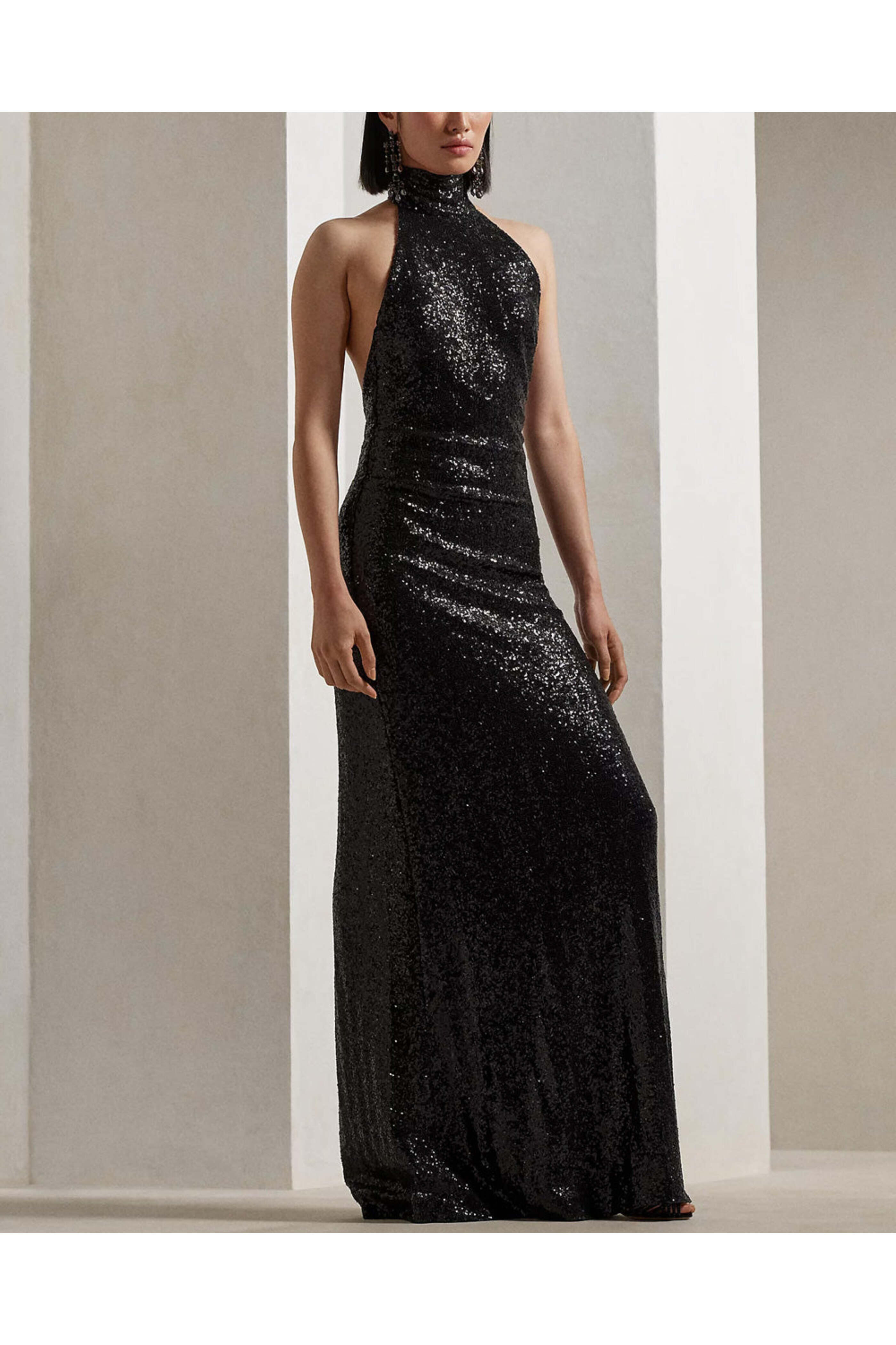 sachin and babi light blue dress Ralph Lauren One-Shoulder Interlock Evening Dress  UFO No More
