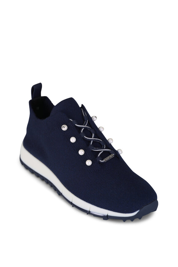Jimmy Choo Veles Marine Mix Knit Sneaker