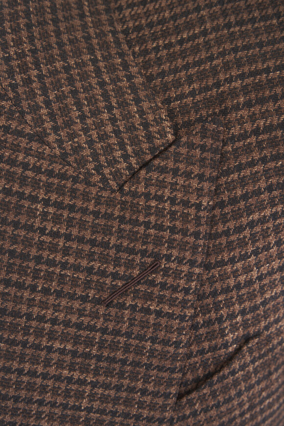 Tom Ford Damier Shelton Black & Brown Sportcoat - view 4