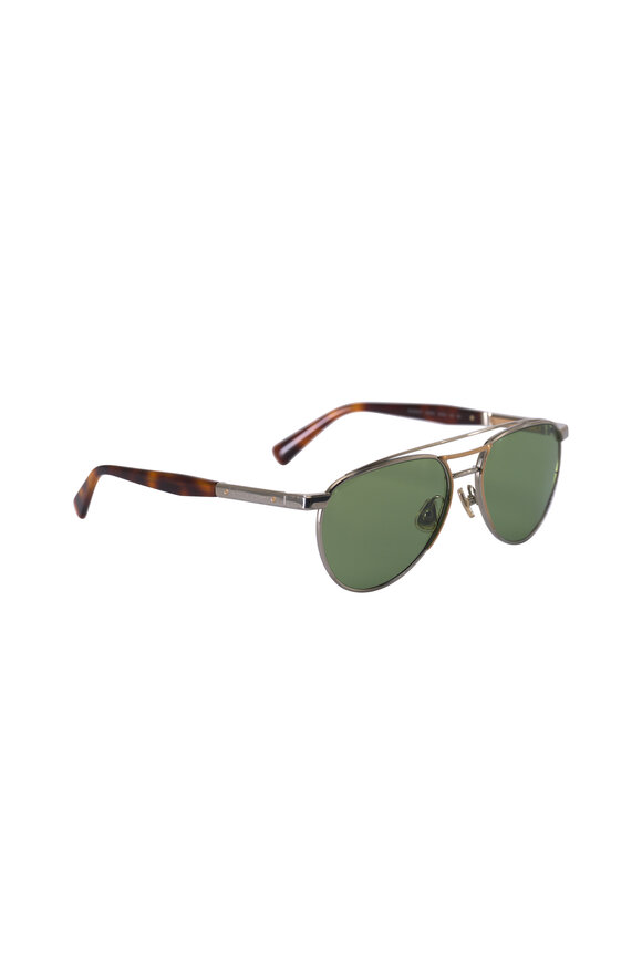 Oliver Peoples - Brunello Cucinelli Nino Olive Gray Sunglasses