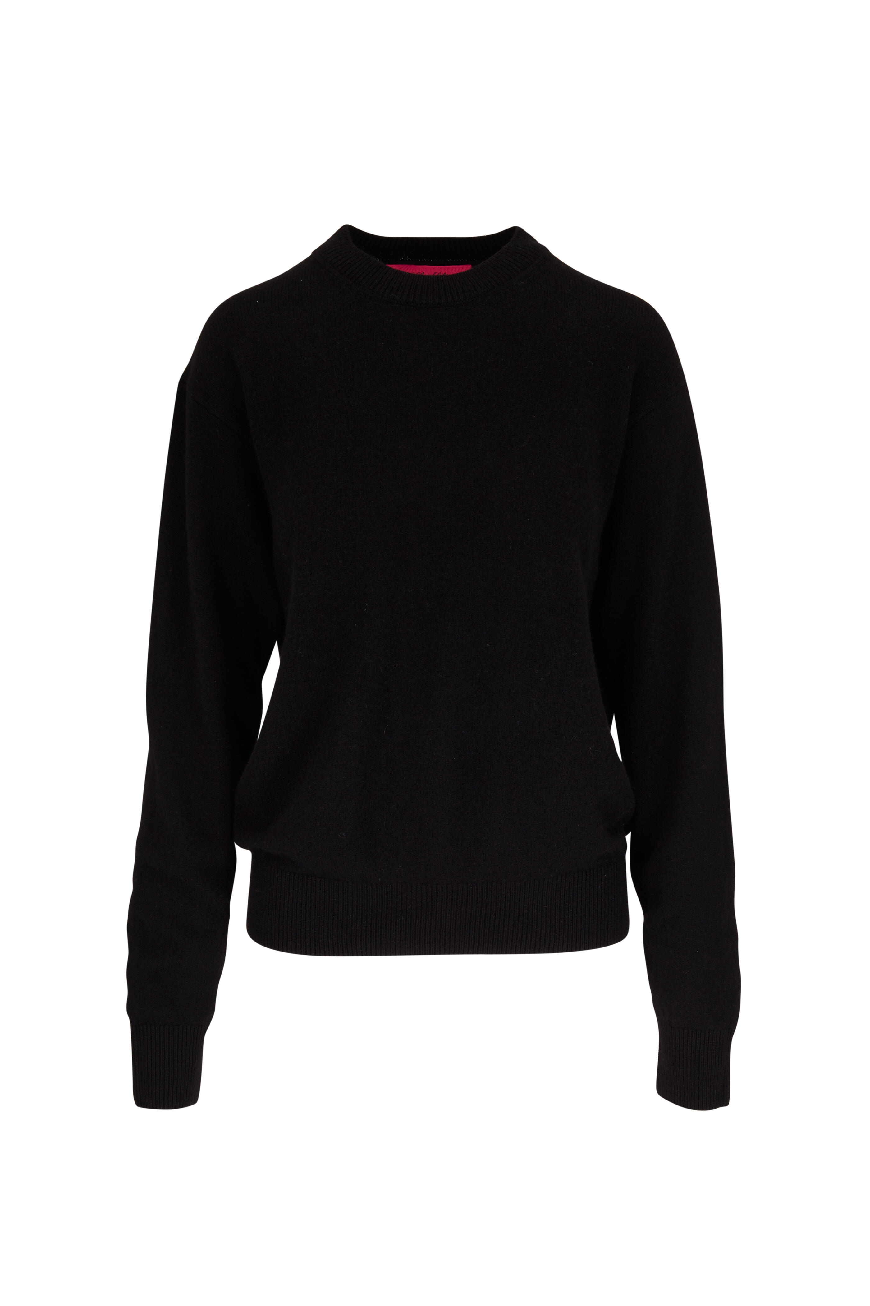 The Elder Statesman - Tranquility Black Cashmere Crewneck Sweater