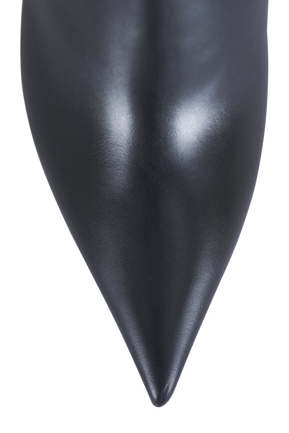 Jimmy Choo Frankie Black Leather Ankle Boot, 65mm - view 4