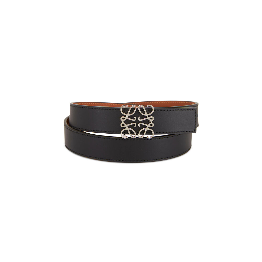 Loewe - Black & Tan Reversible Anagram Belt | Mitchell Stores