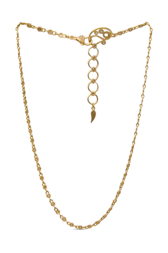 Coomi 20k Yellow Gold Diamond Luminosity Necklace