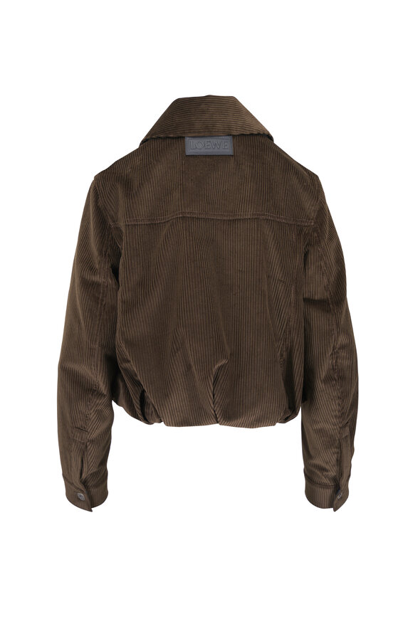 Loewe Brown Corduroy Cropped Jacket - view 3