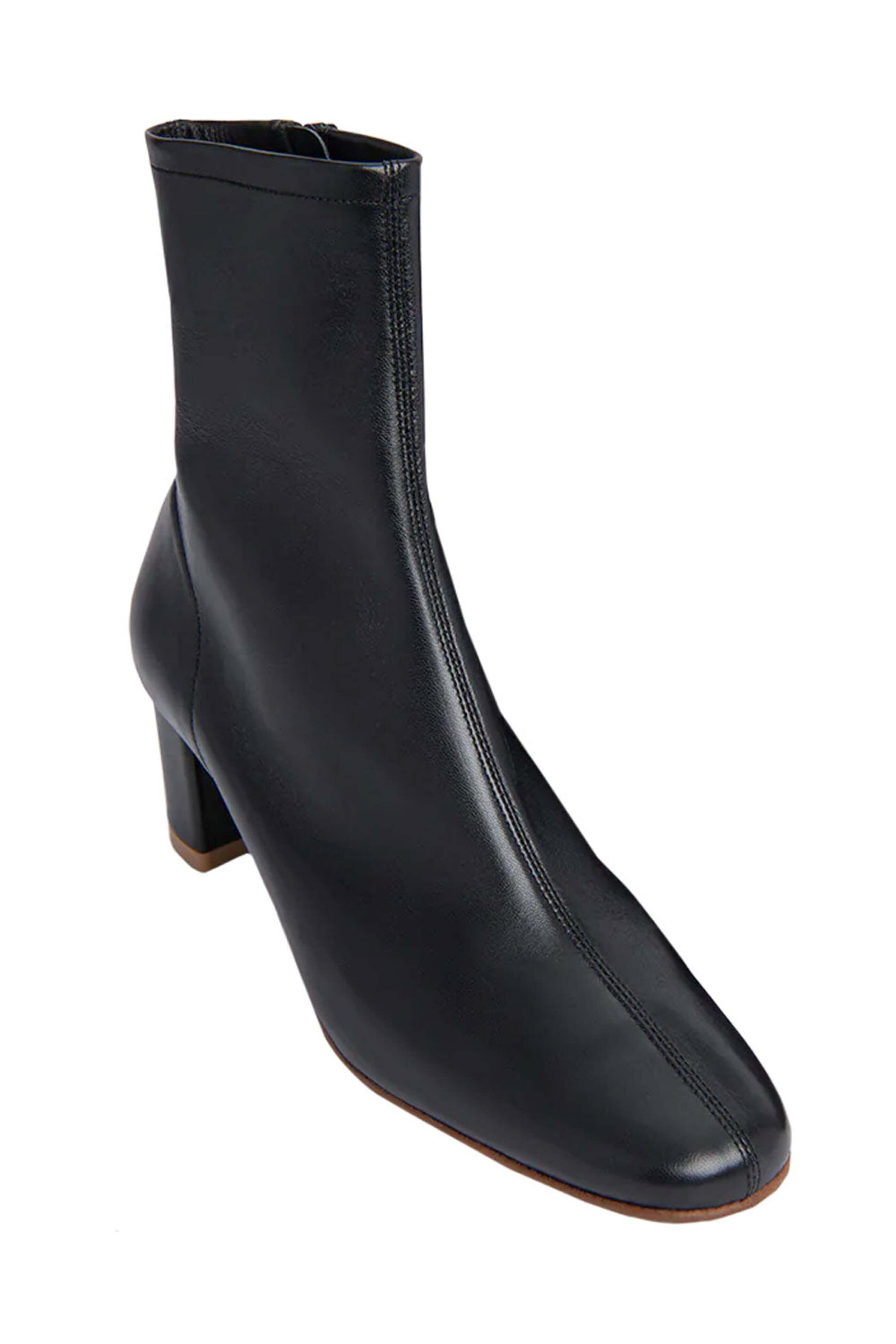 By Far - Sofia Leather Bootie in Black