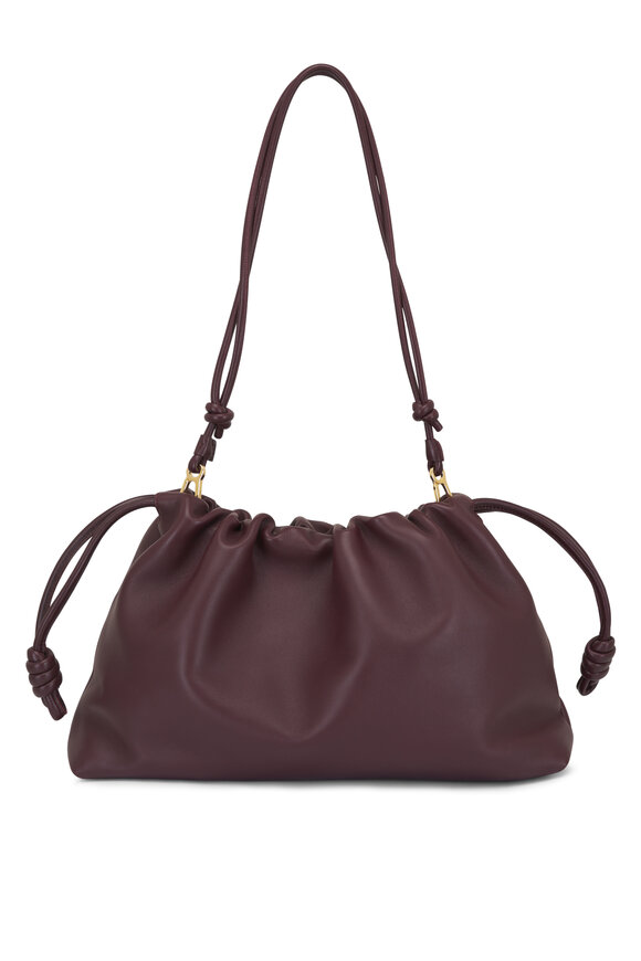 Loewe Large Flamenco Burgundy Chain Shoulder Bag - view 3