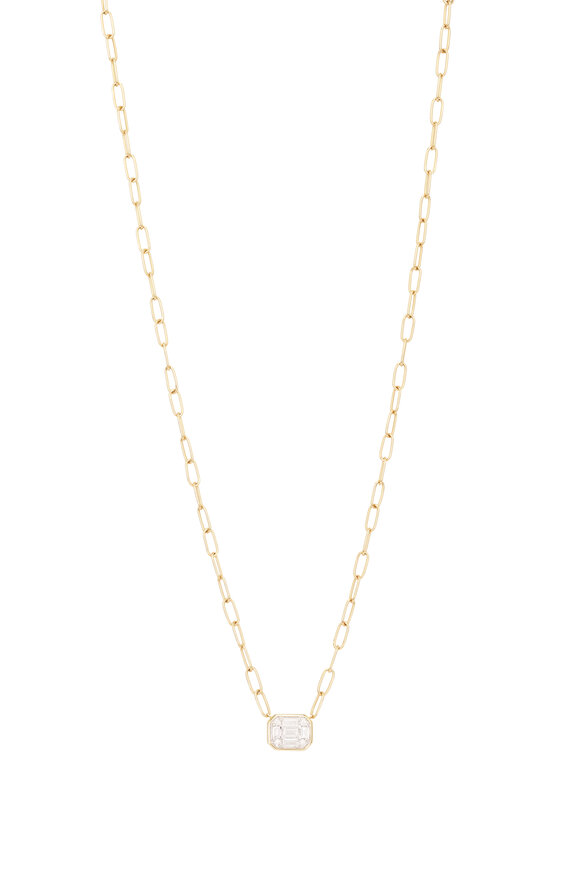 Kwiat 18k Yellow Gold Sunburst Diamond Necklace - view 1