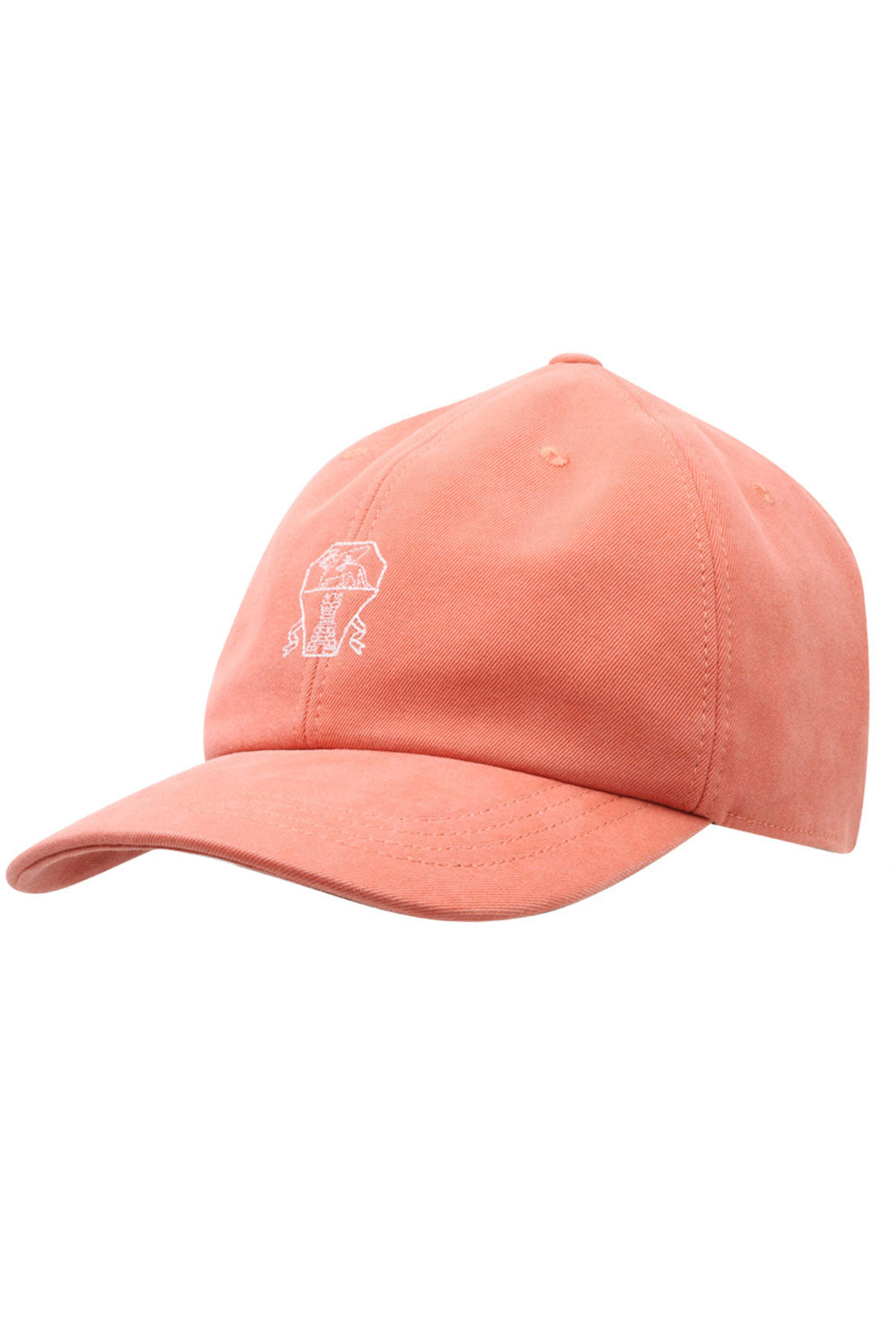 Brunello Cucinelli - Embroidered Cotton Baseball Cap in Orange