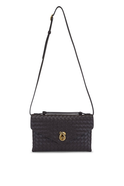 Bottega Veneta - Mini Loop Camel Woven Leather Crossbody