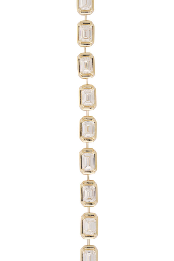 Lowy & Co 18k Yellow Gold Diamond Bar Bracelet - view 2