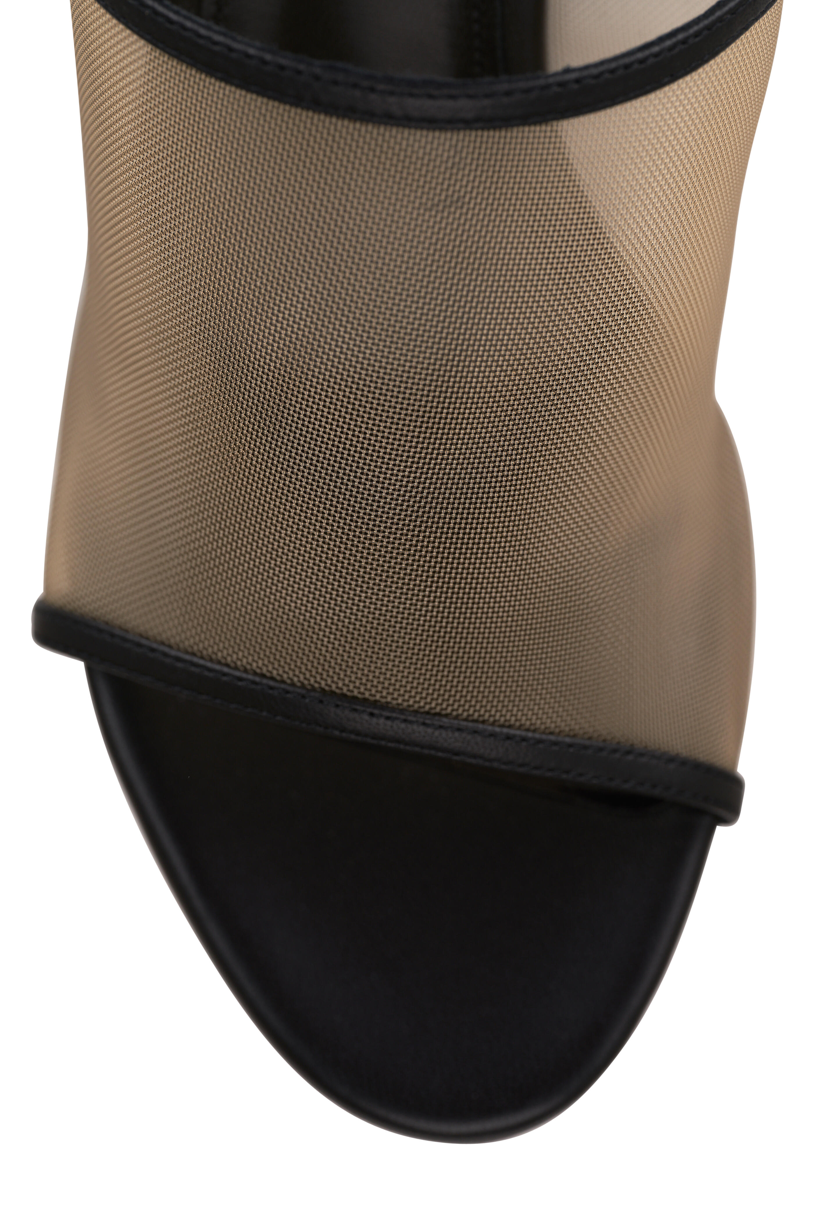 Khaite - Marion Beige Mesh Wedge Sandal