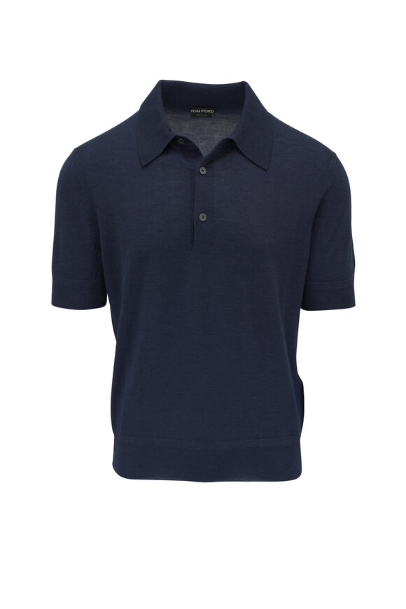 Tom Ford - Midnight Blue Cashmere & Silk Polo