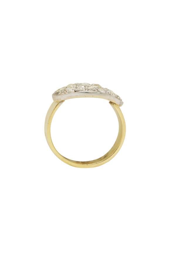 Renee Lewis - Antique Euro Cut Diamond Pavé Ring