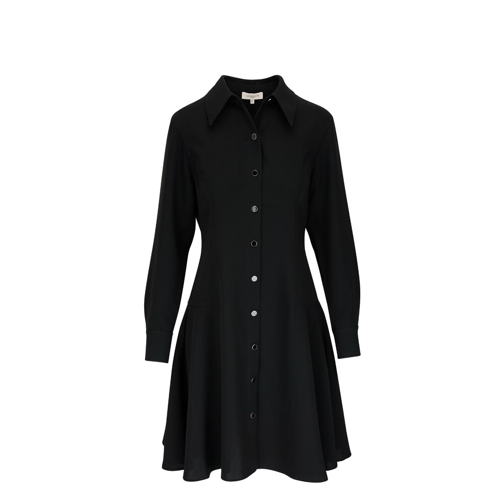 DRESS “Lucas Saxony C/S Slacks\" NEAT 西野 Long V Neck Dress – La Garçonne
