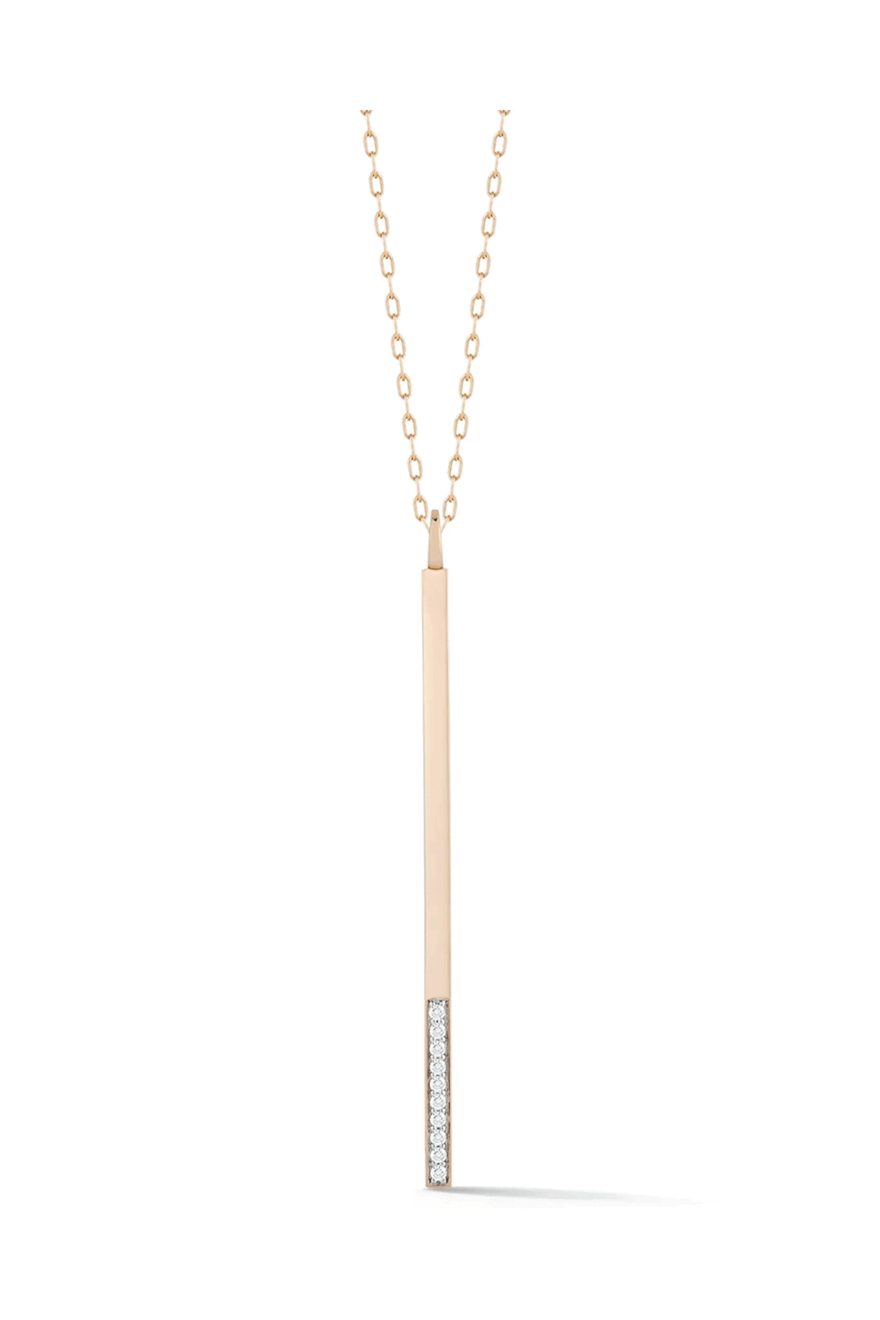 Walters Faith - 18k Rose Gold and 10 Diamond Bar Charm