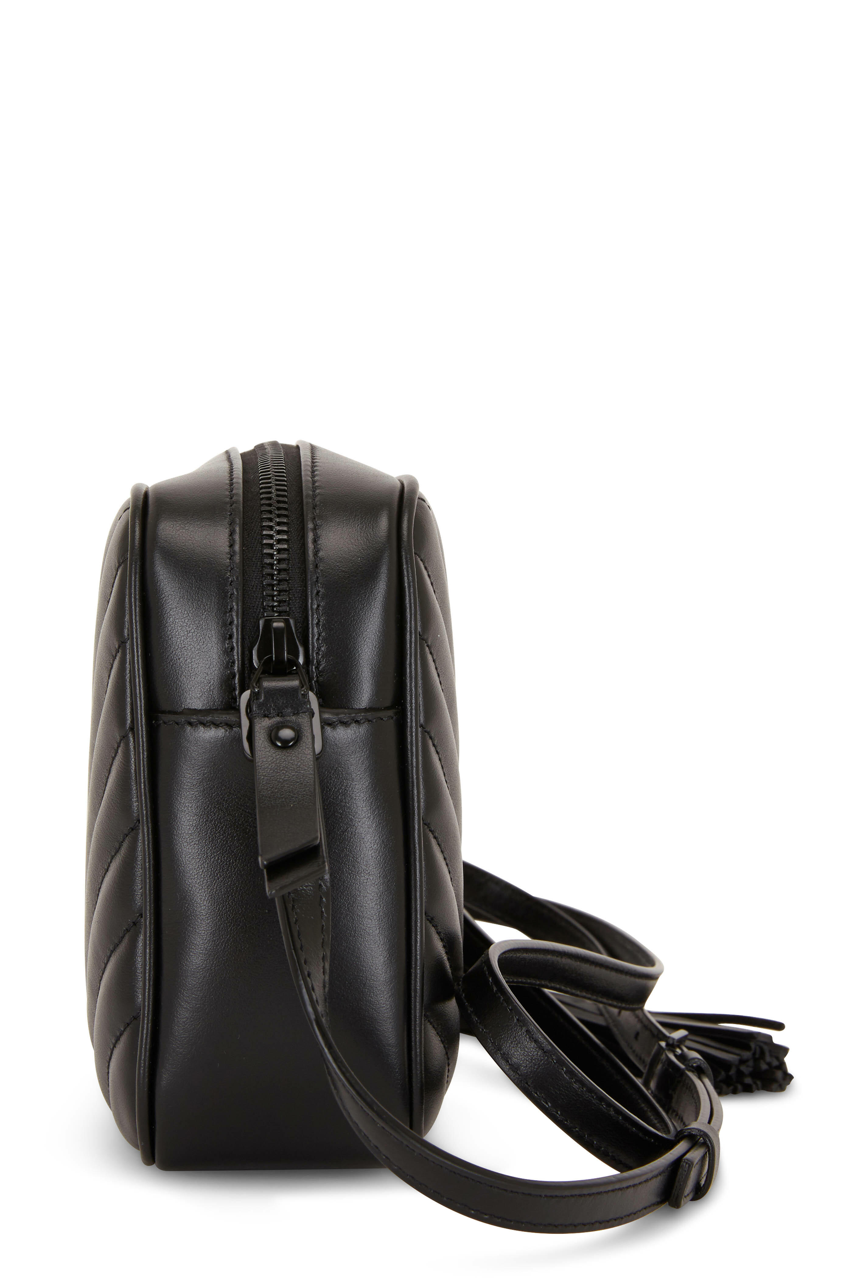 ショルダーバッグ・ポシェット SAINT LAURENT  Crossbody Bags Women Leather Black Saint Laurent Lou Camera Crossbody Bag in Quilted Leather