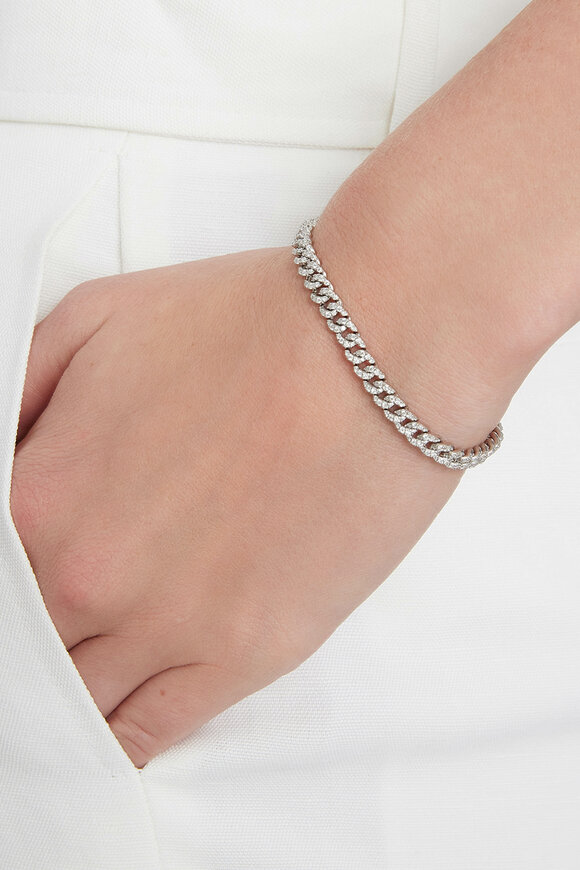 Walters Faith - Saxon All Diamond Curb Link Bracelet 