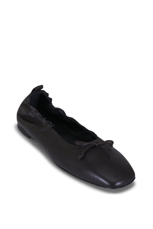 AGL Memy Black Leather Ballet Flat