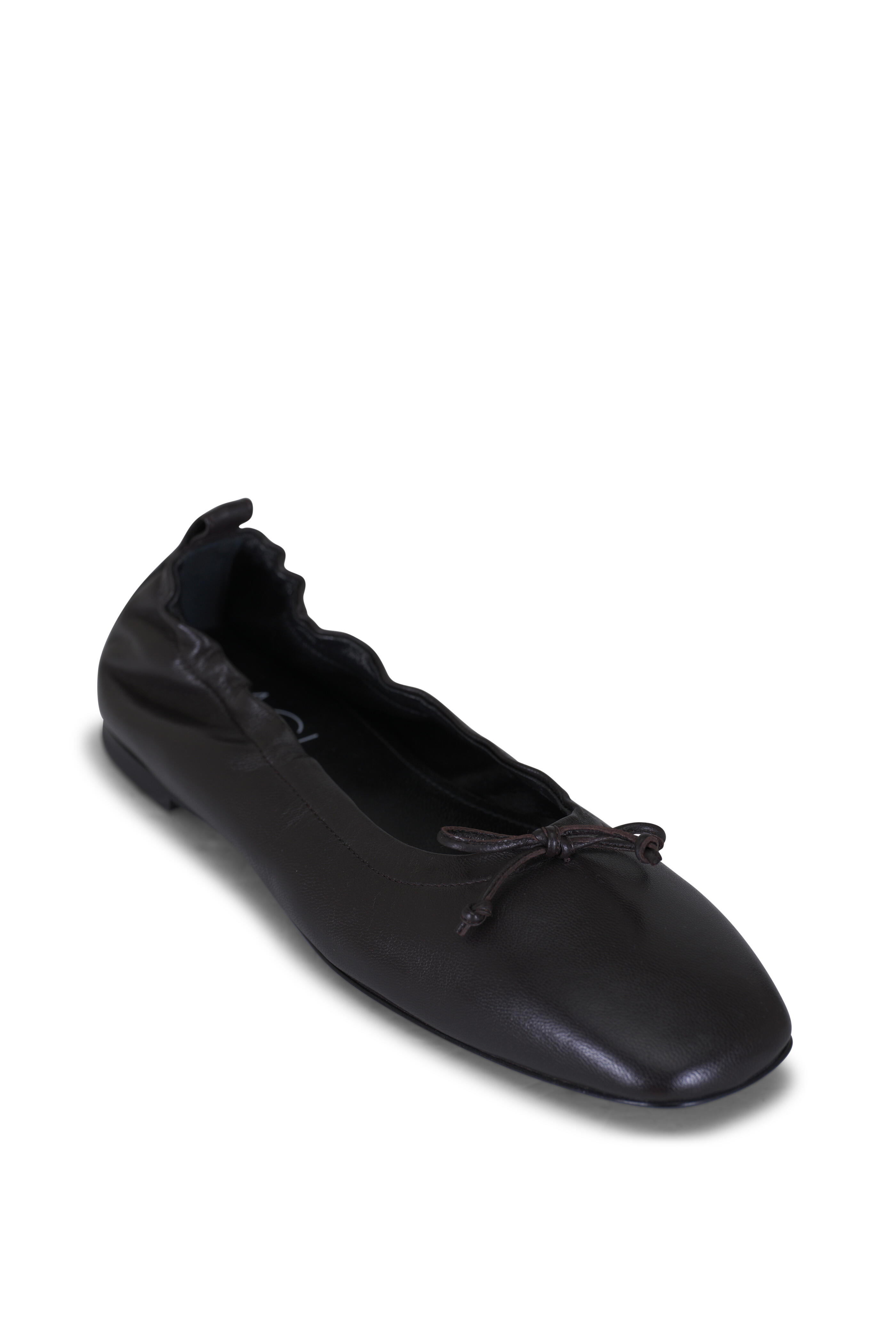 AGL - Memy Black Leather Ballet Flat