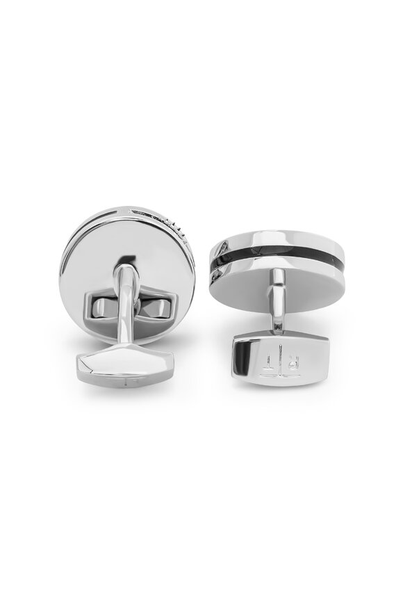 Tateossian - Blue Palladium Carousel Gear Nuovo Cufflinks