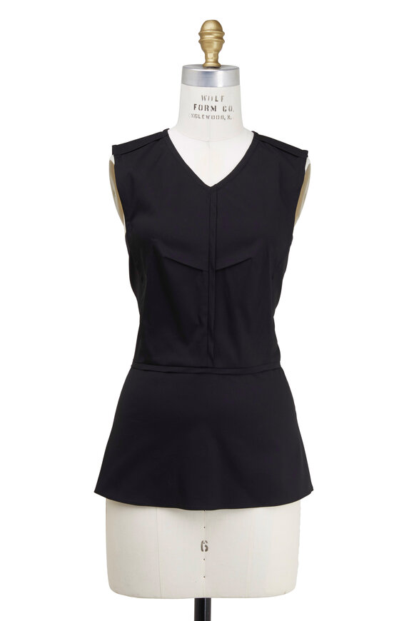 Derek Lam - Black Poplin Top