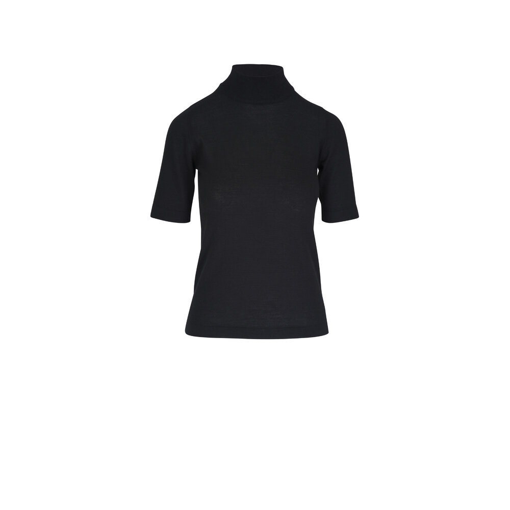 Brunello Cucinelli - Black Elbow Sleeve Cashmere & Silk