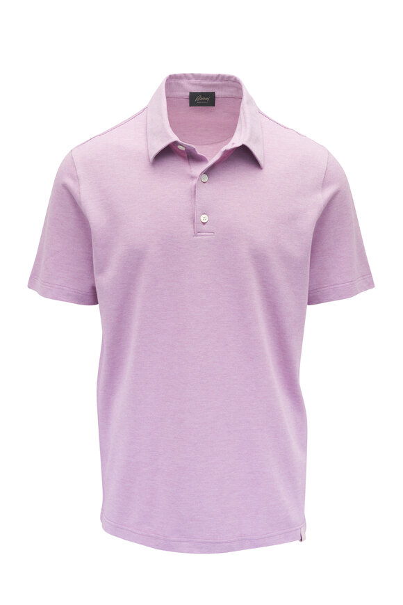 Brioni Pink Cotton Piqué Polo