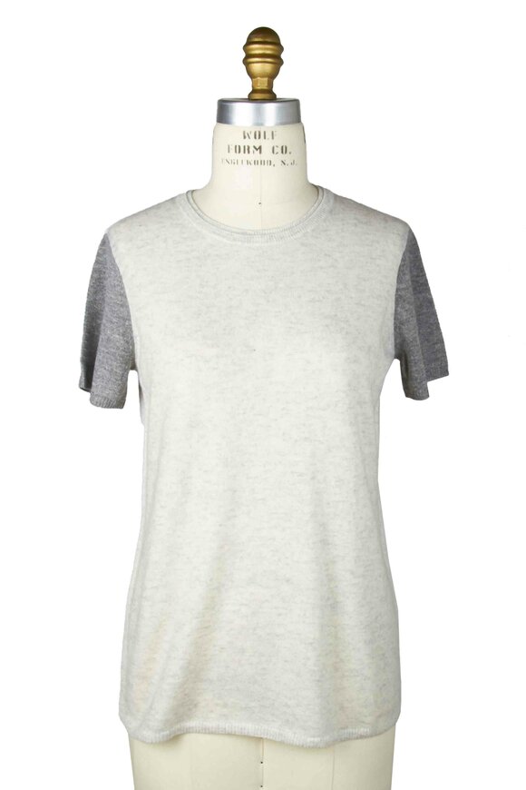 Vince - Grey Cashmere T-Shirt