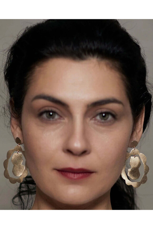 Julie Cohn Design Scallop Mobile Bronze Earrings - view 2