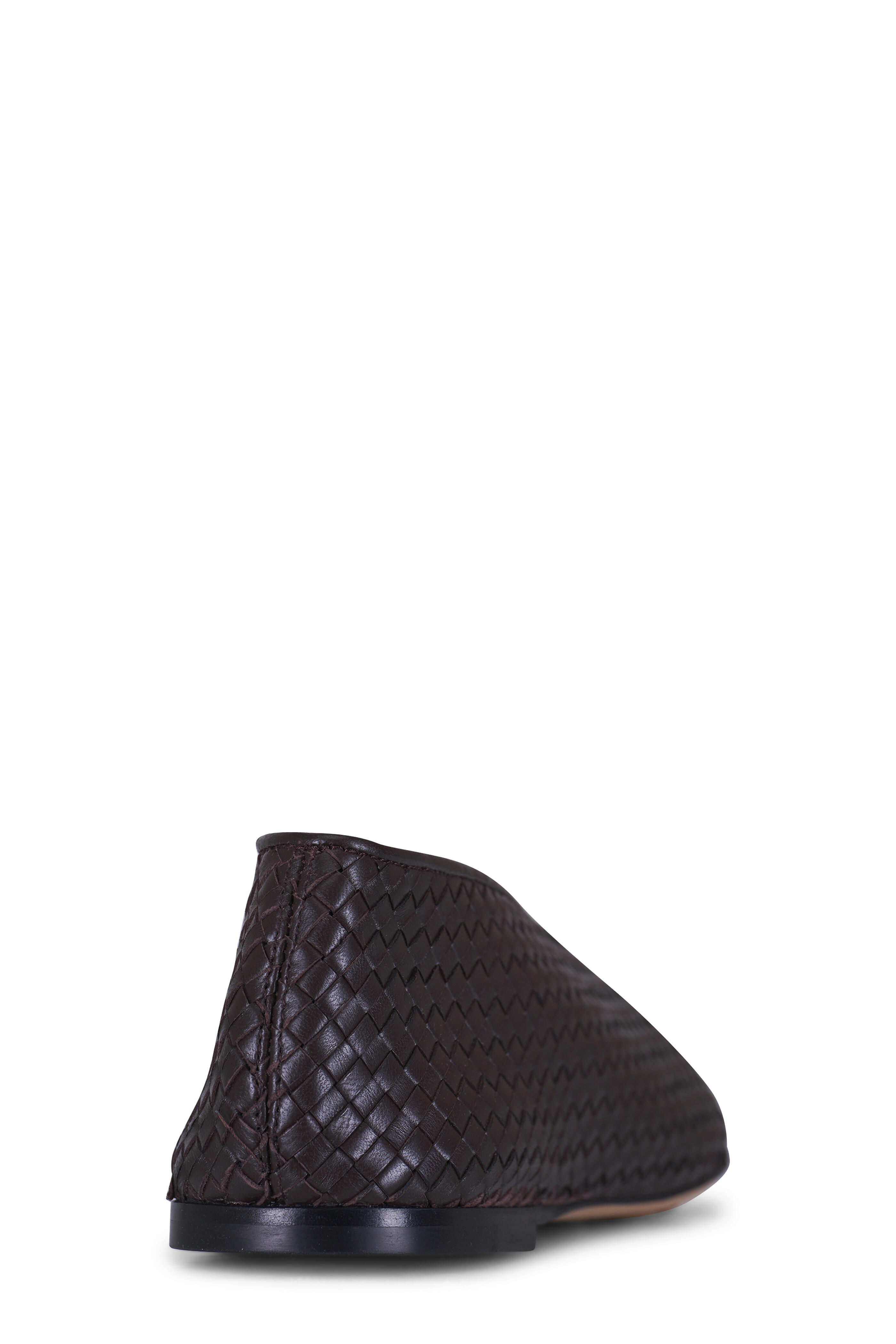 Bottega Veneta - Rosa Fondant Micro Weave Leather Flat