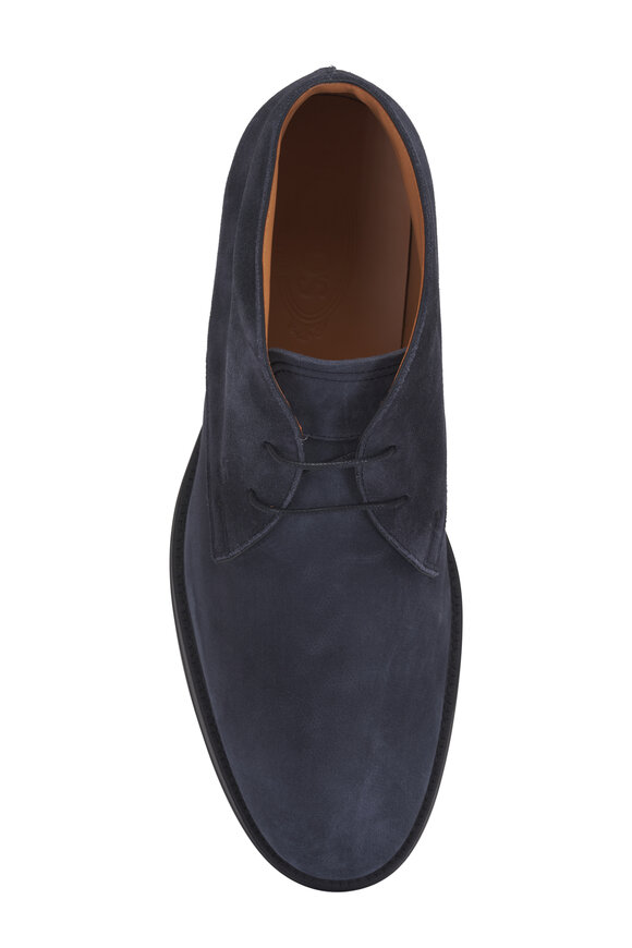 Tod's Polacco Navy Suede Chukka Boot - view 4